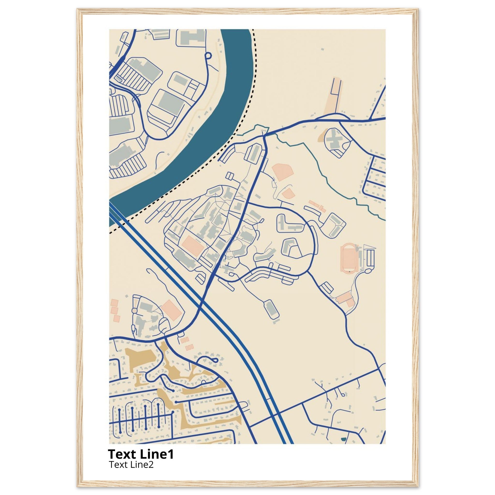 southern new hampshire university campus map poster