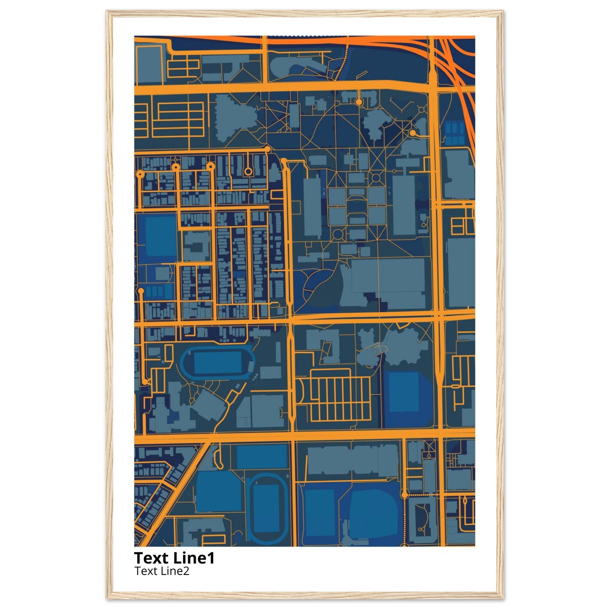 university of illinois chicago campus map poster