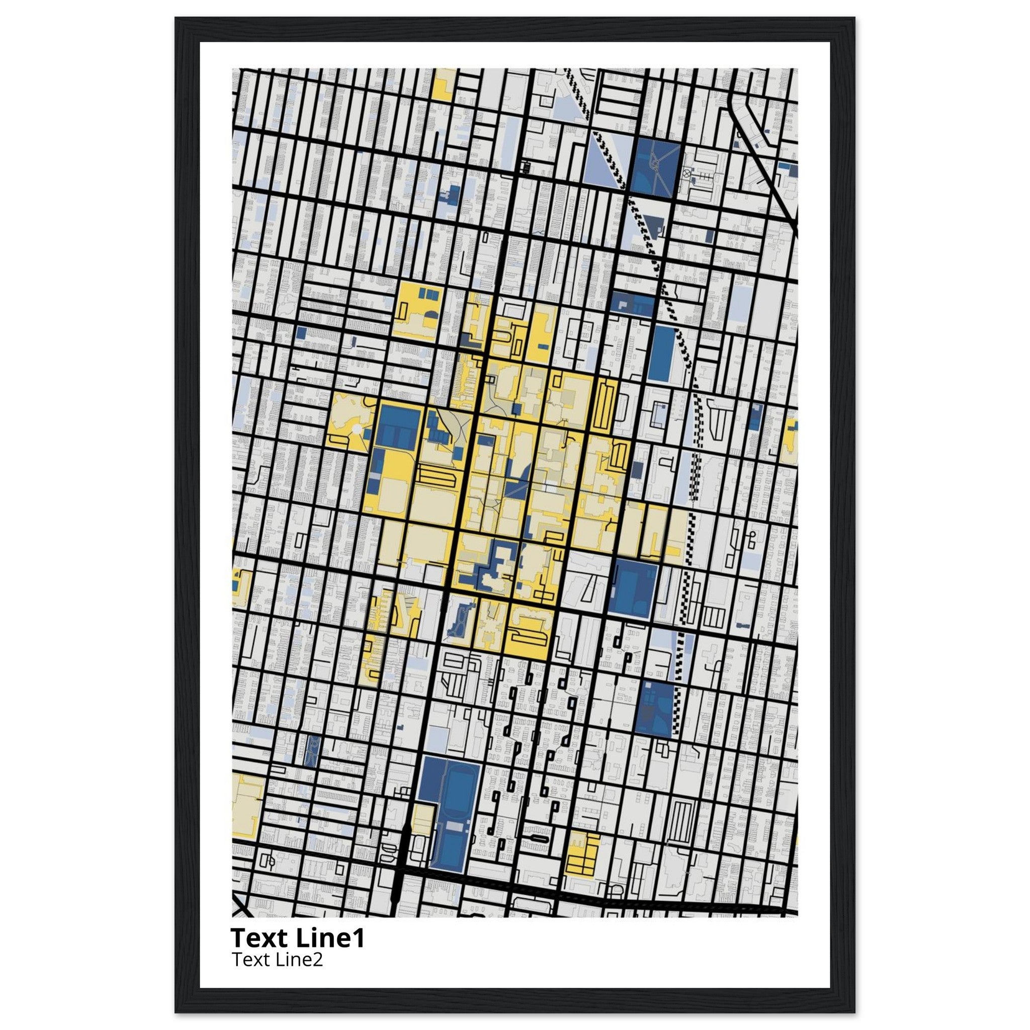 Temple University Pennsylvania Campus Map Poster | Graduation Gift - Ink And Atlas