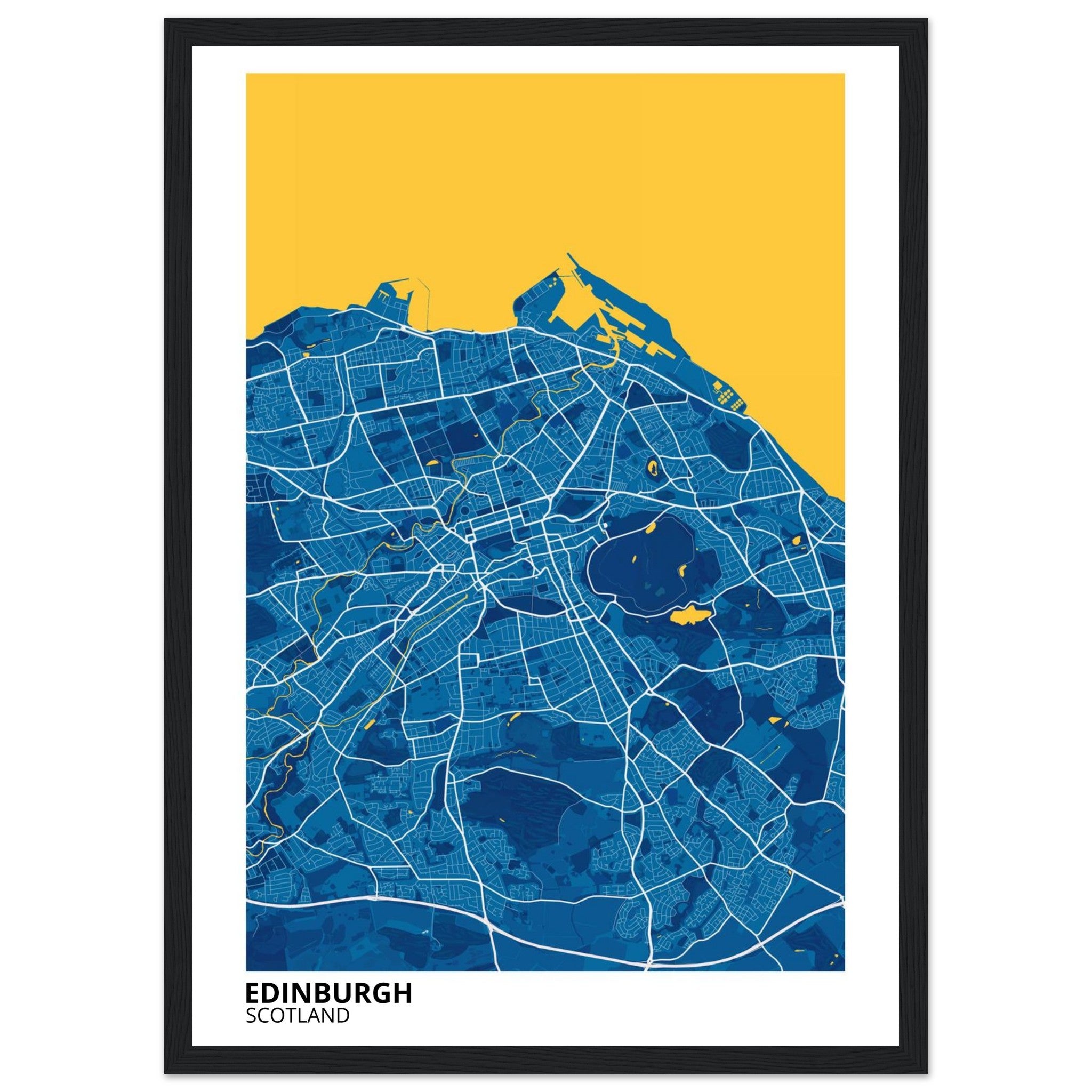 Edinburgh Scotland City Map Poster | Custom Map Art Print - Ink And Atlas