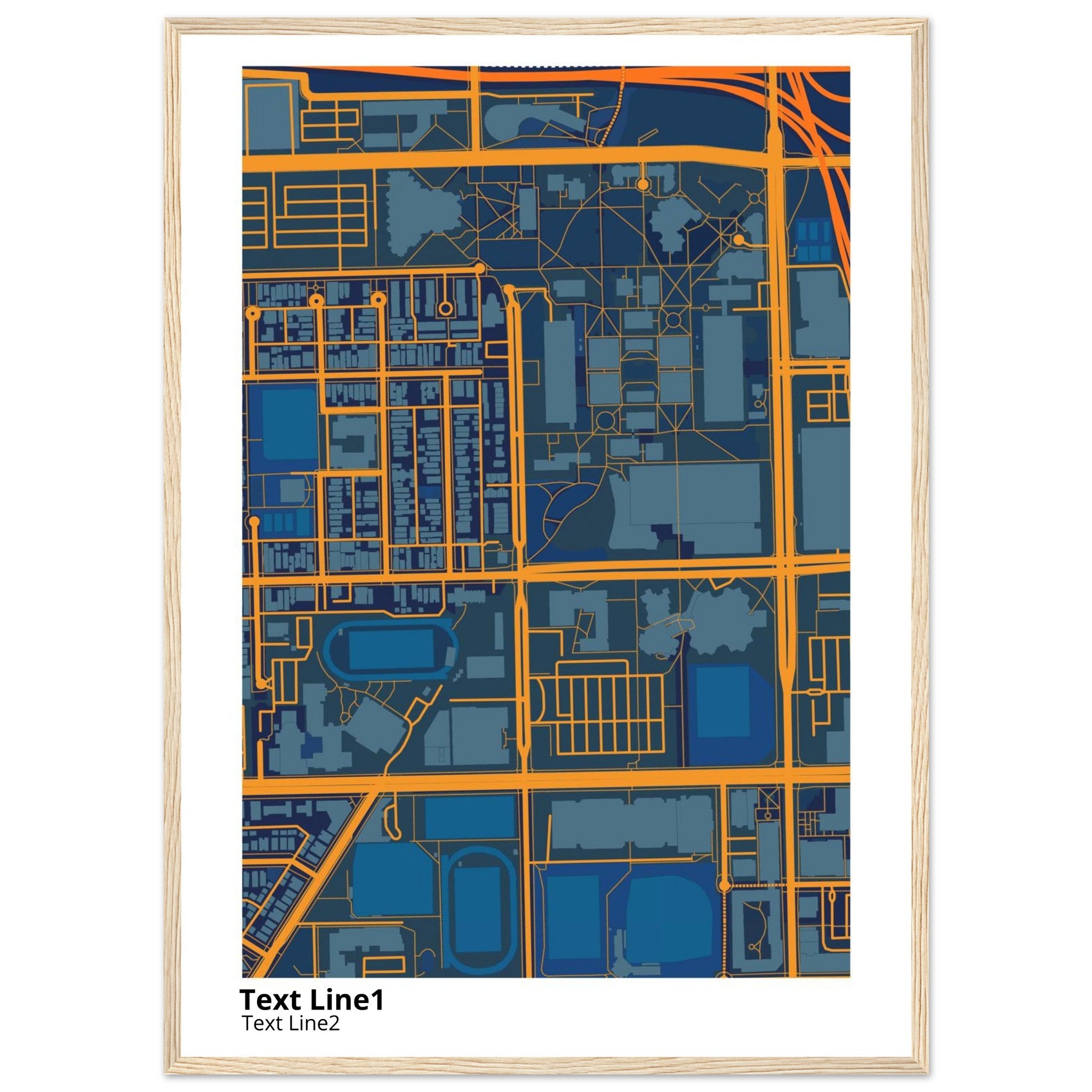 university of illinois chicago campus map poster