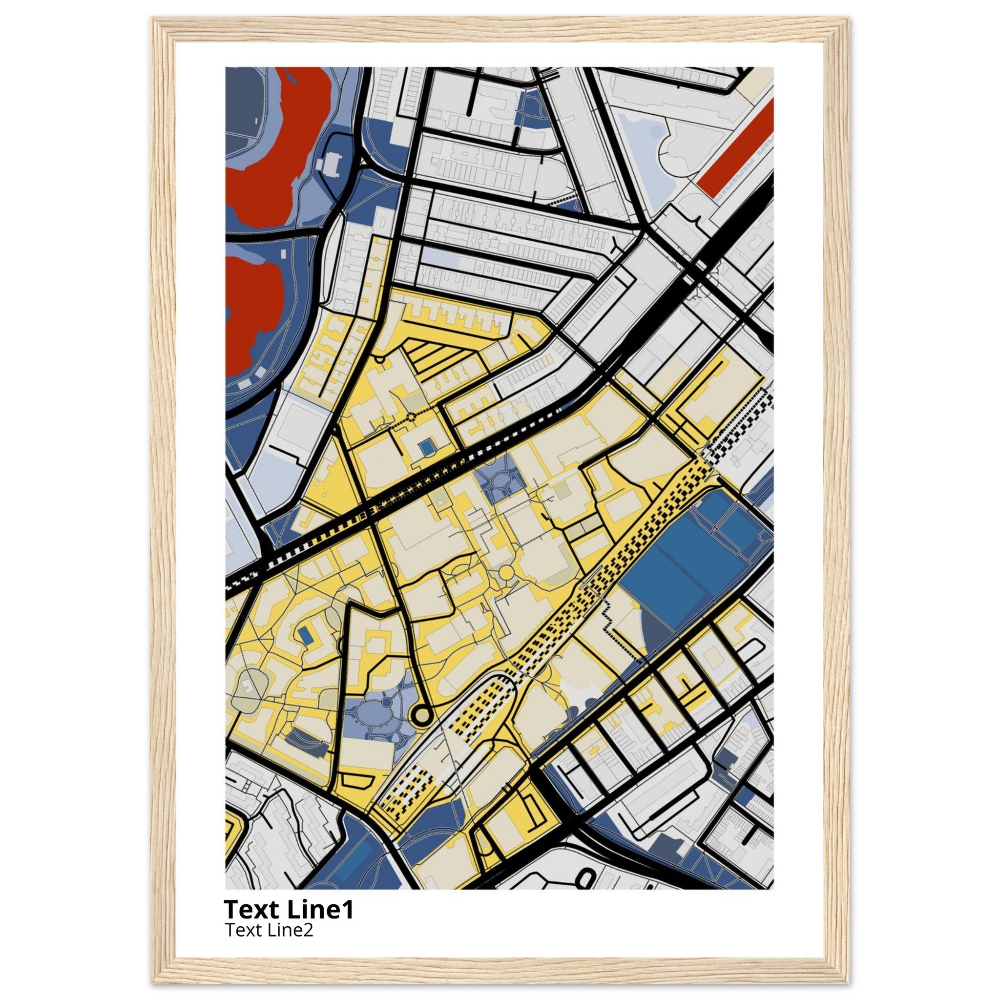 northeastern university campus map poster