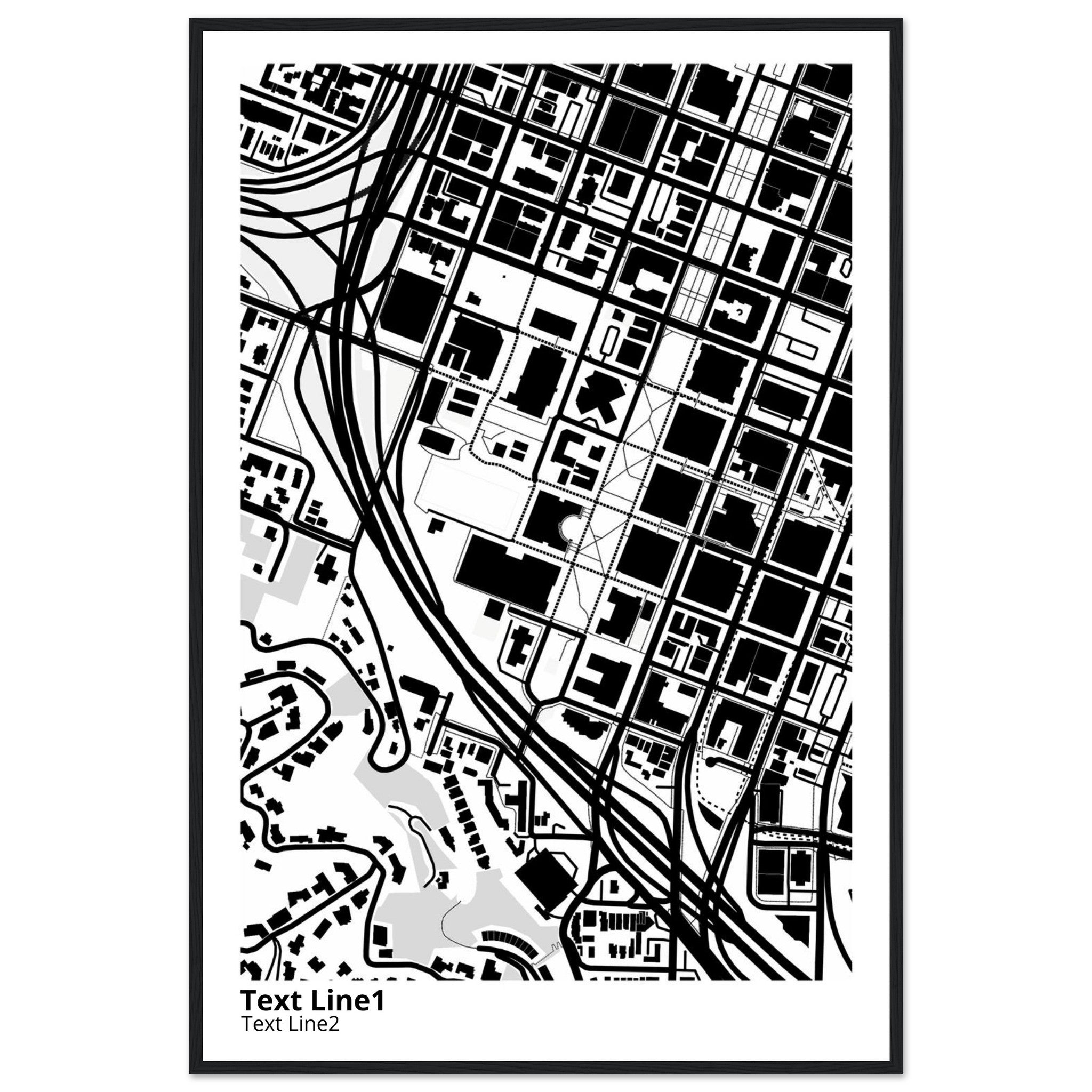 Portland State University Campus Map Poster | Graduation Gift - Ink And Atlas
