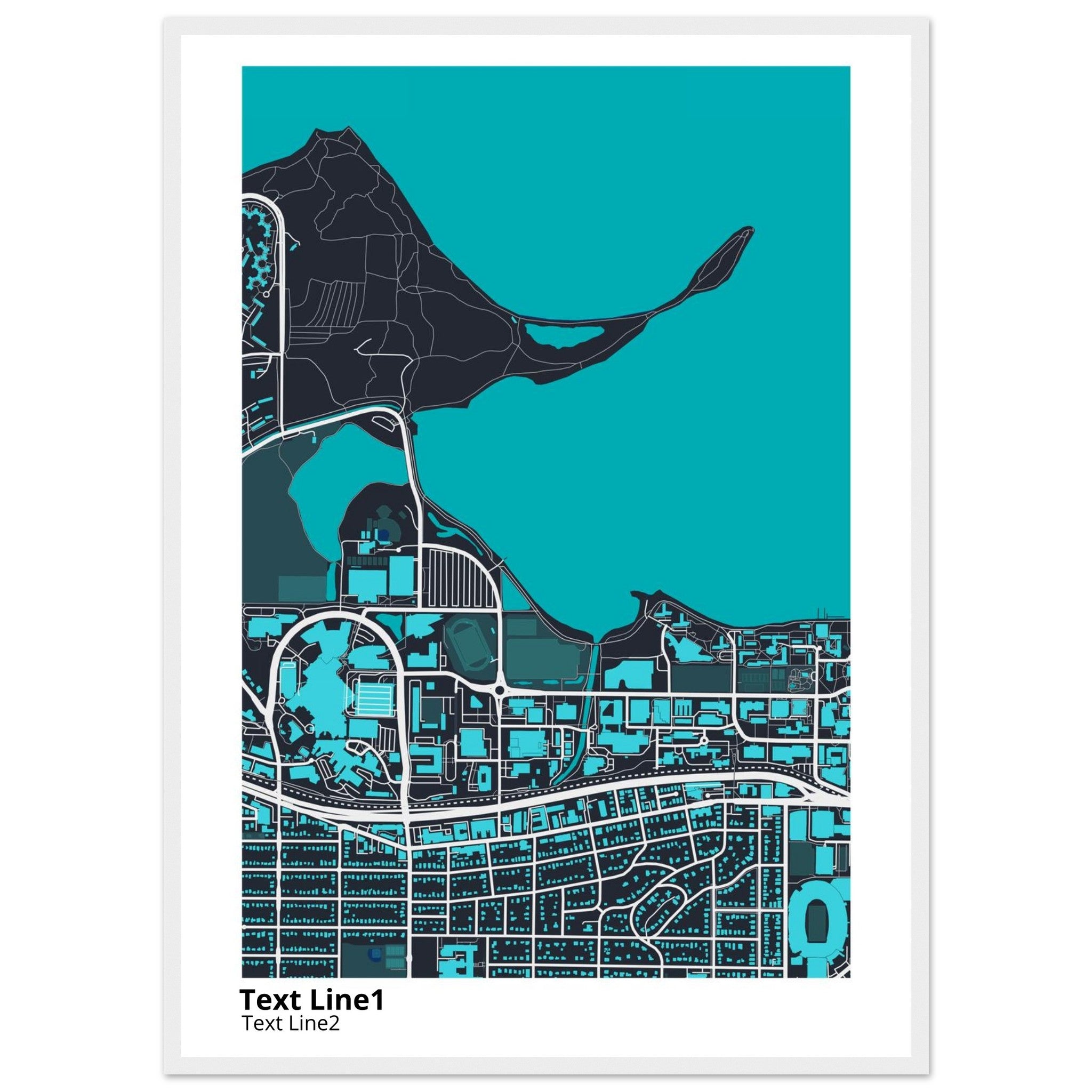 University of Wisconsin (Madison) Campus Map Poster | Graduation Gift - Ink And Atlas