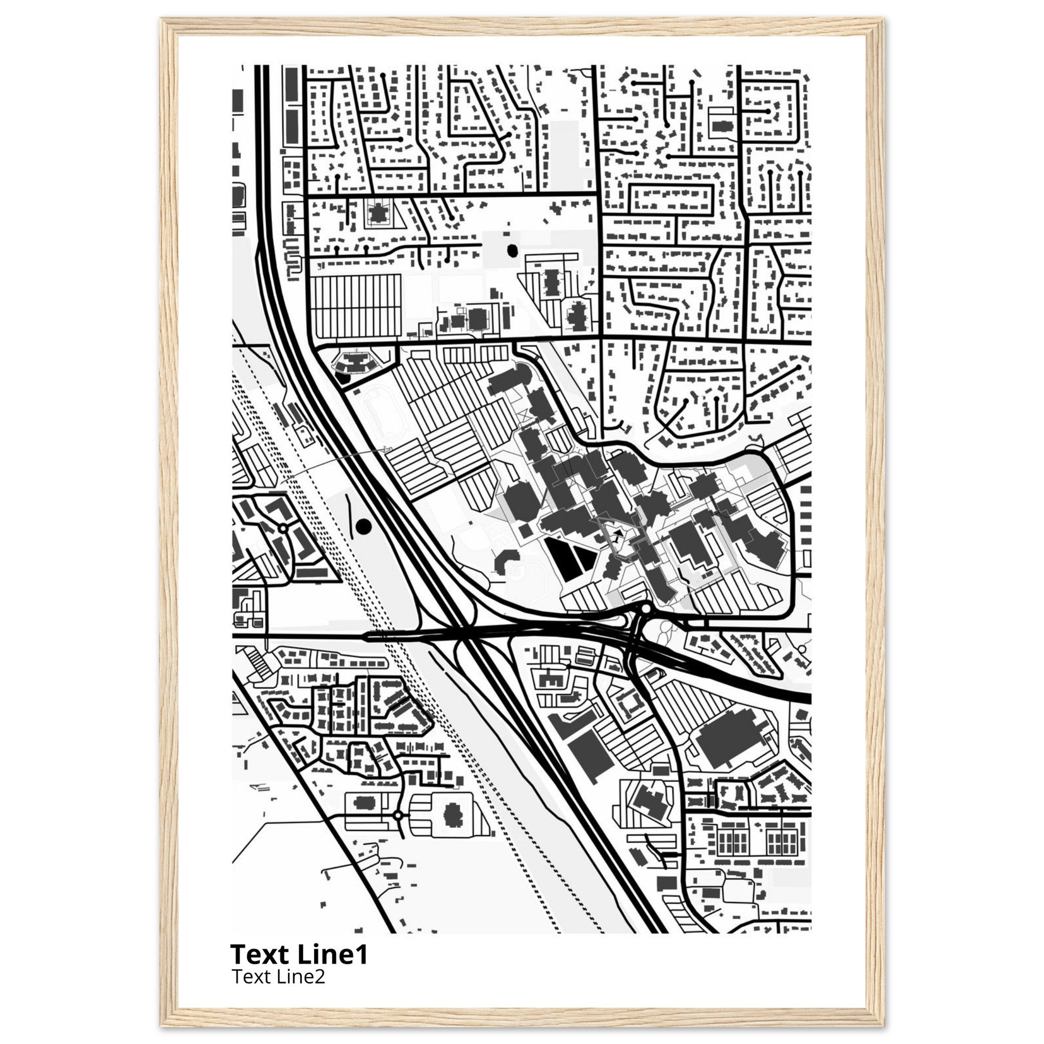 Utah Valley University Campus Map Poster | Graduation Gift - Ink And Atlas