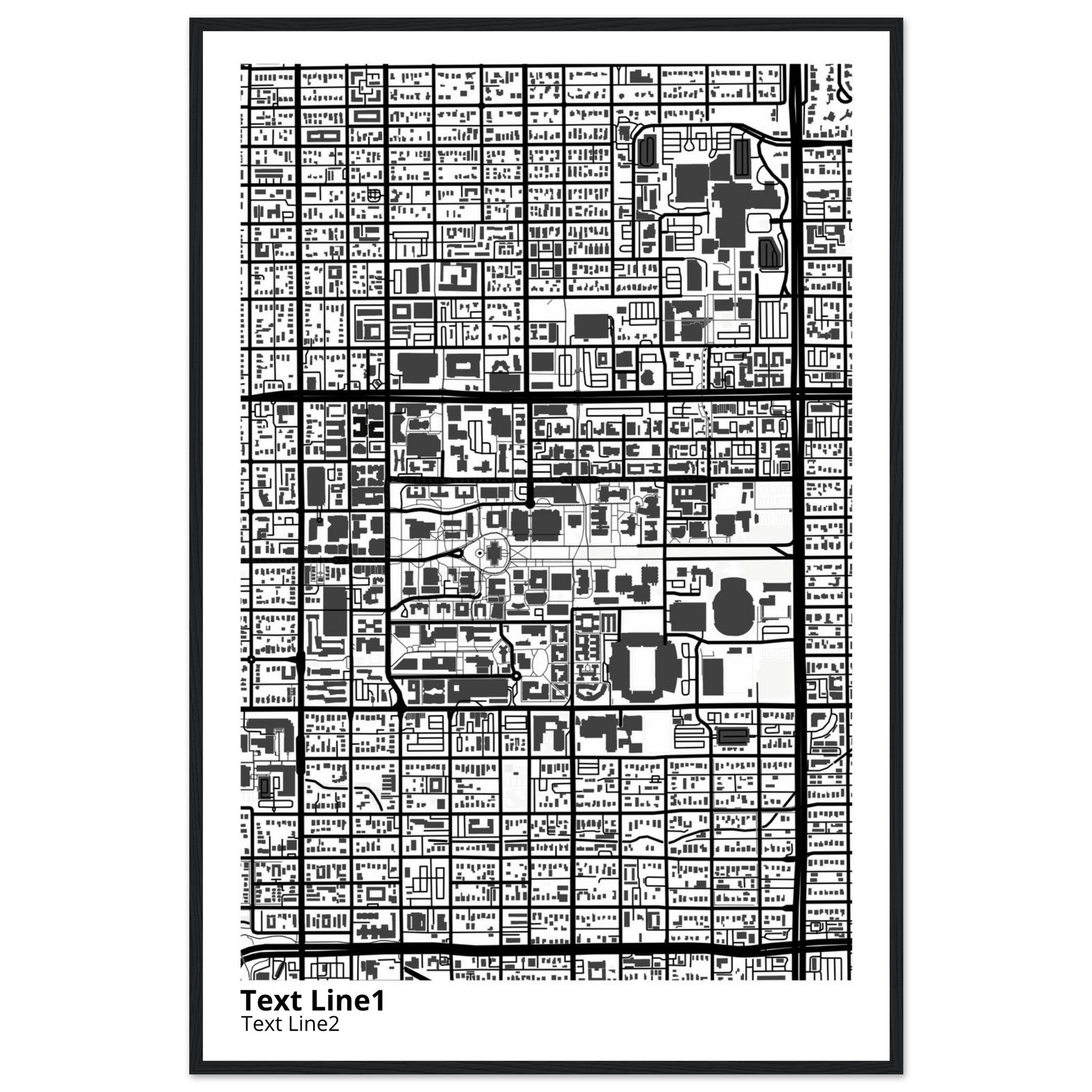 university of arizona campus map poster
