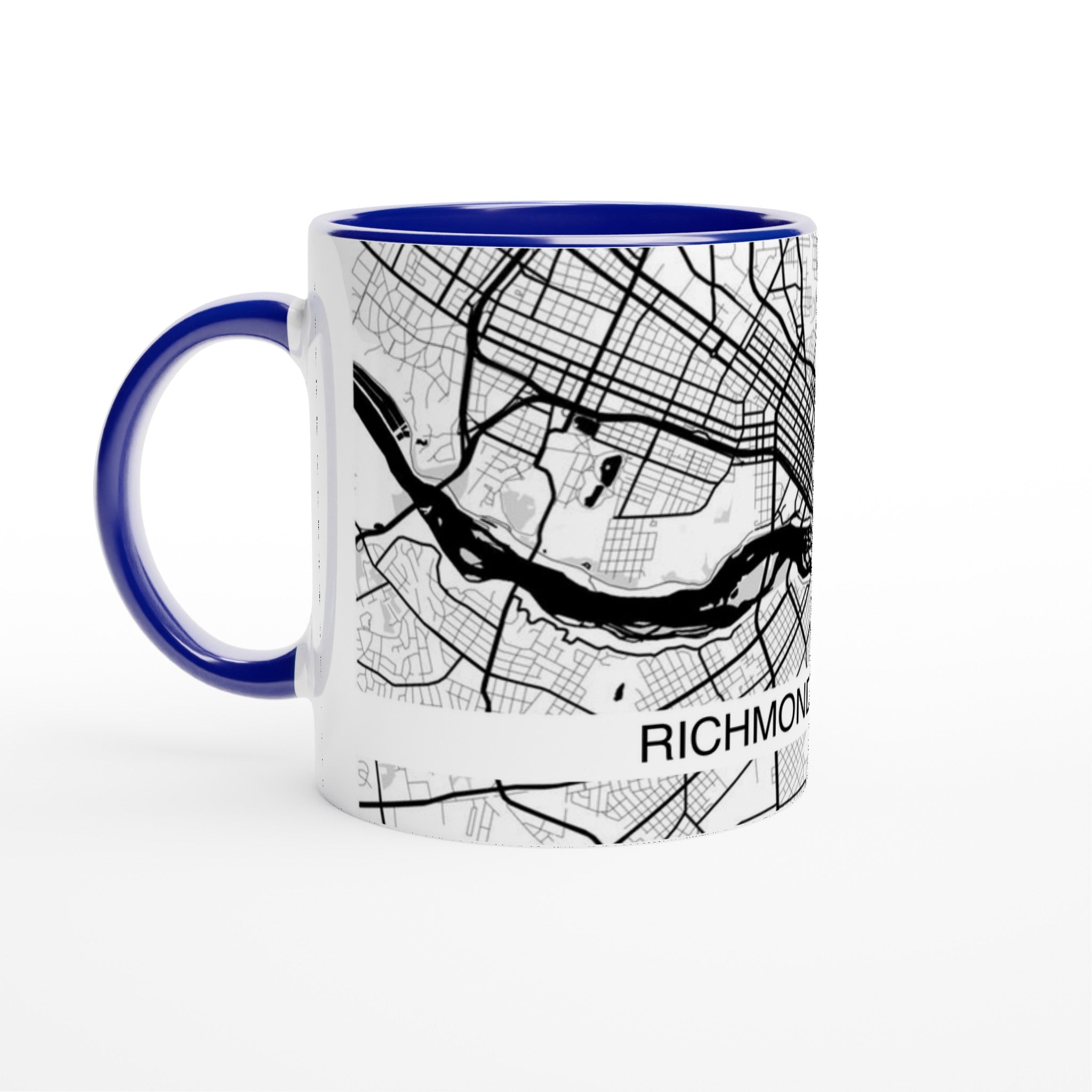 Richmond Virginia Modern City Map Mug (11oz) - Ink And Atlas
