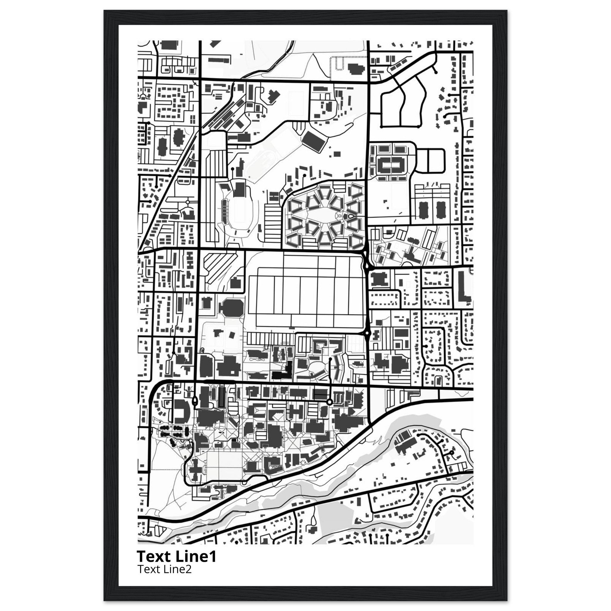 Utah State University Campus Map Poster | Graduation Gift - Ink And Atlas