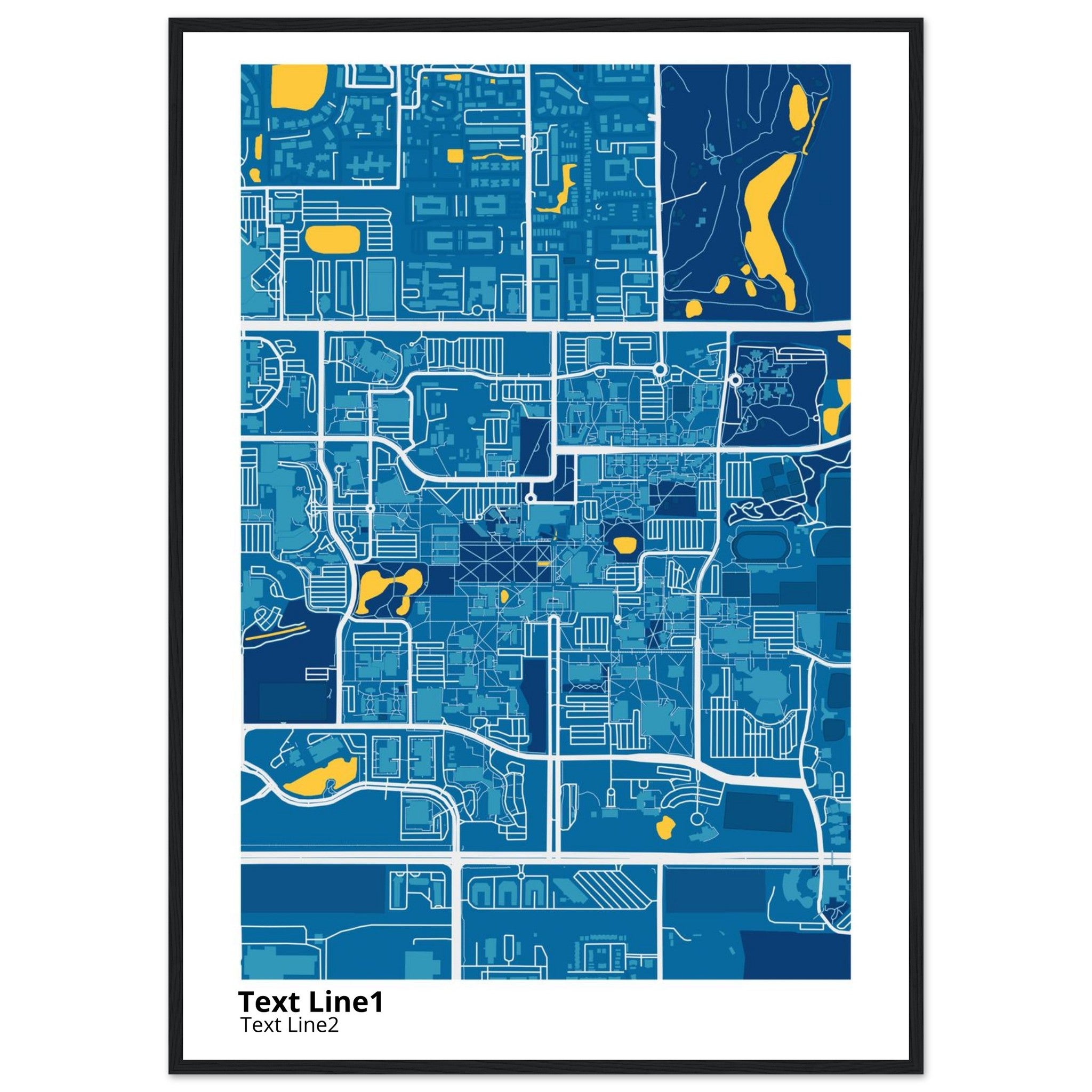 university of south florida campus map poster