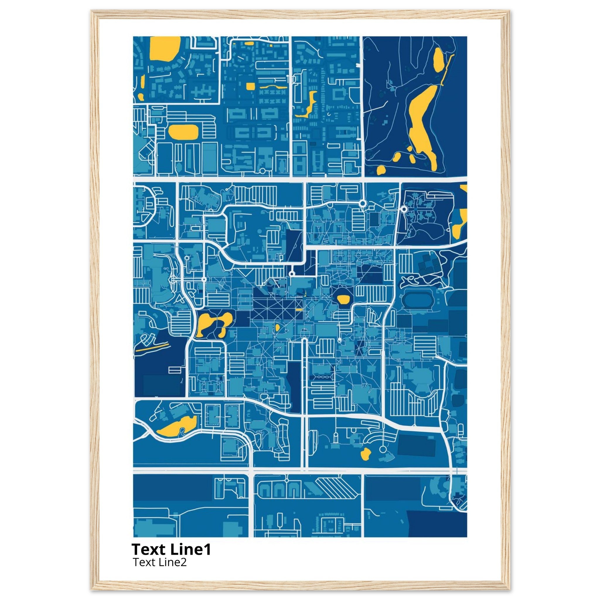 university of south florida campus map poster