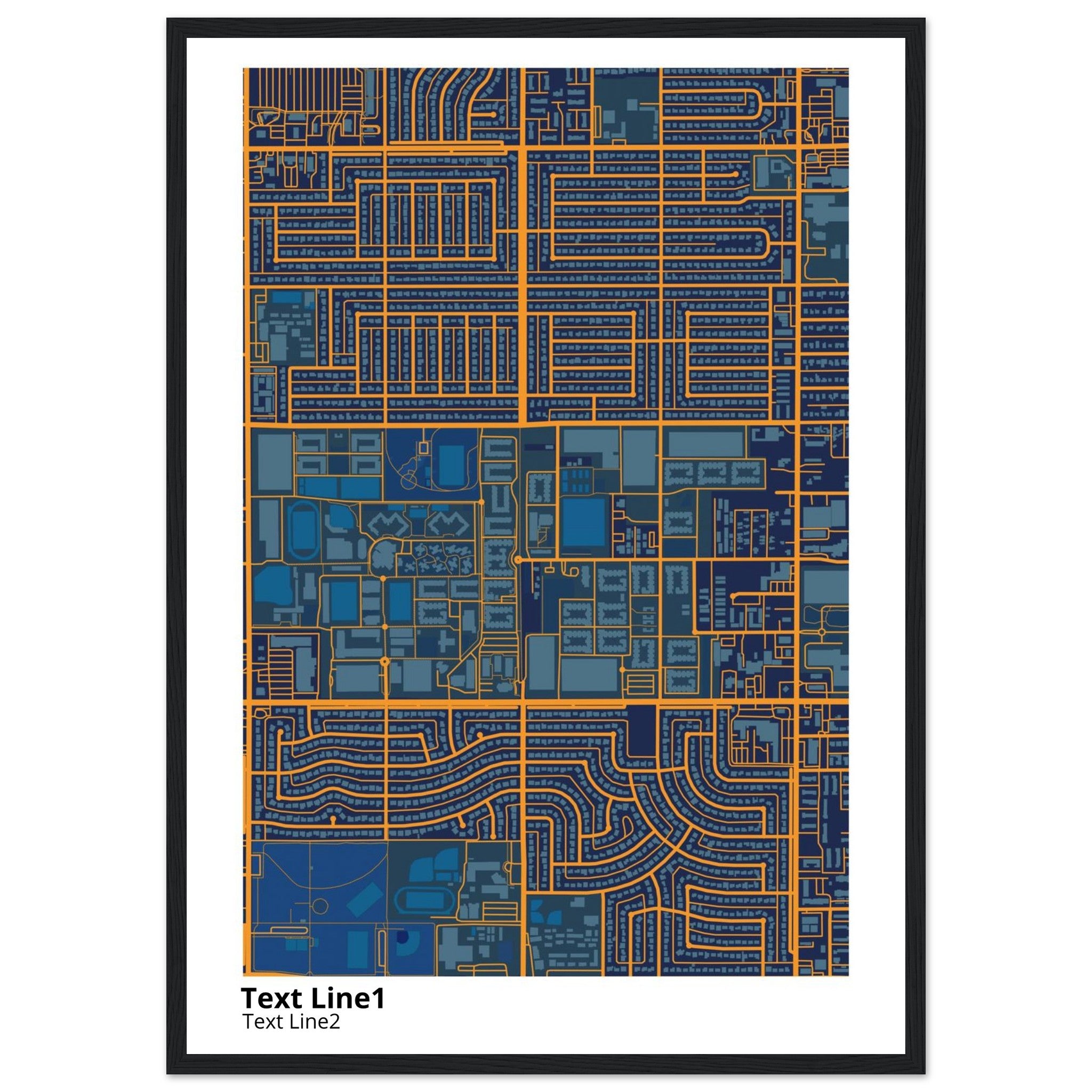 grand canyon university campus map poster