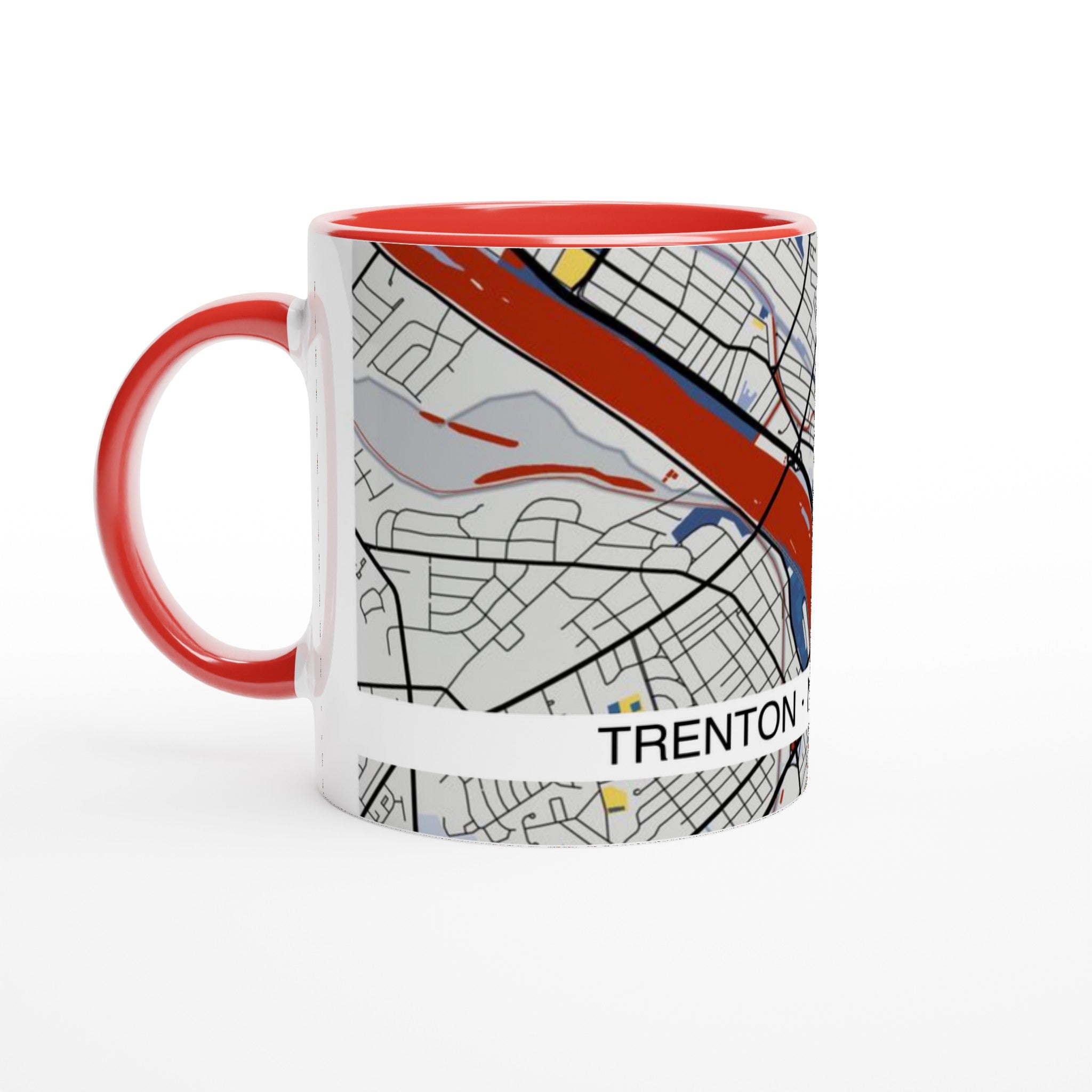trenton modern city map mug 11oz