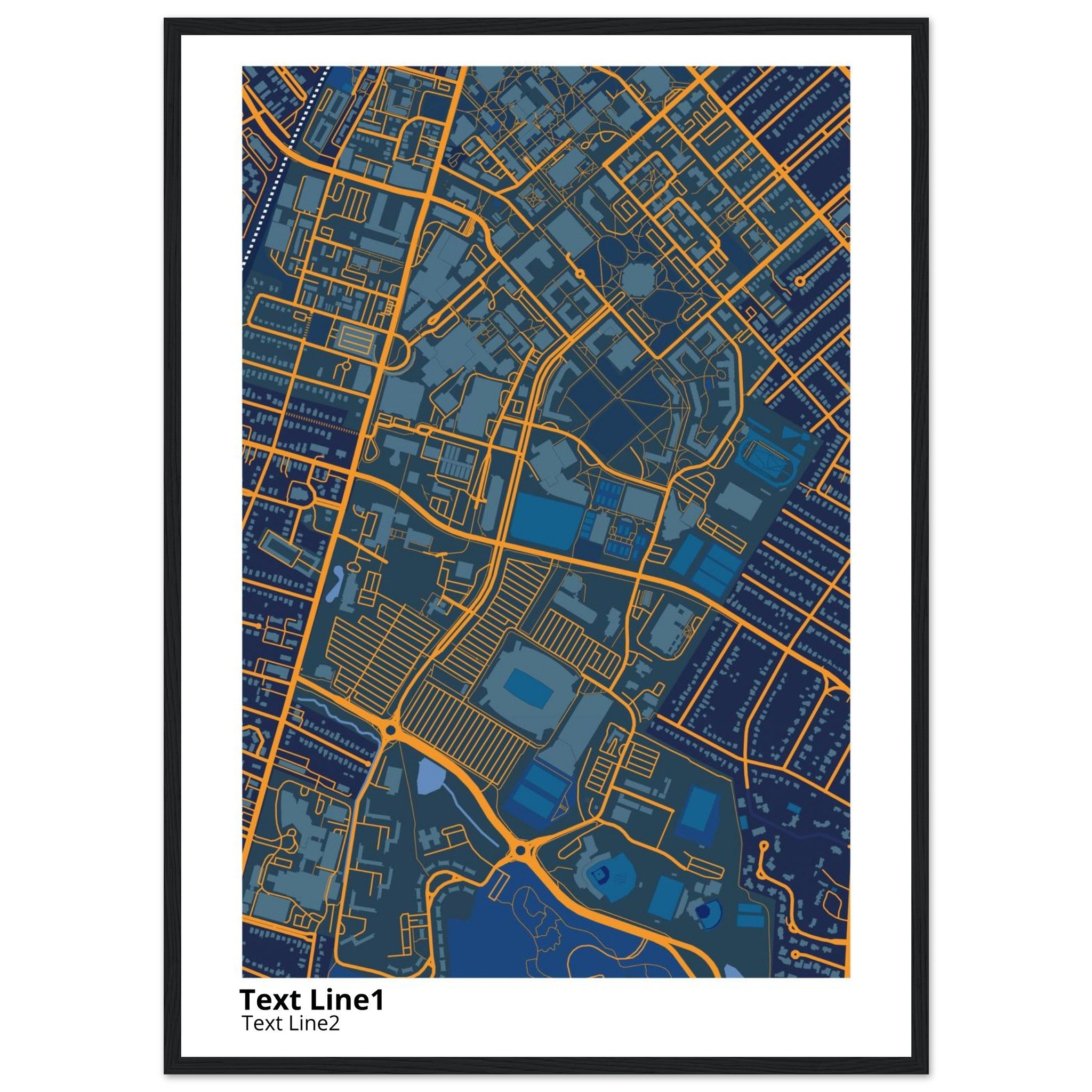 university of kentucky campus map poster