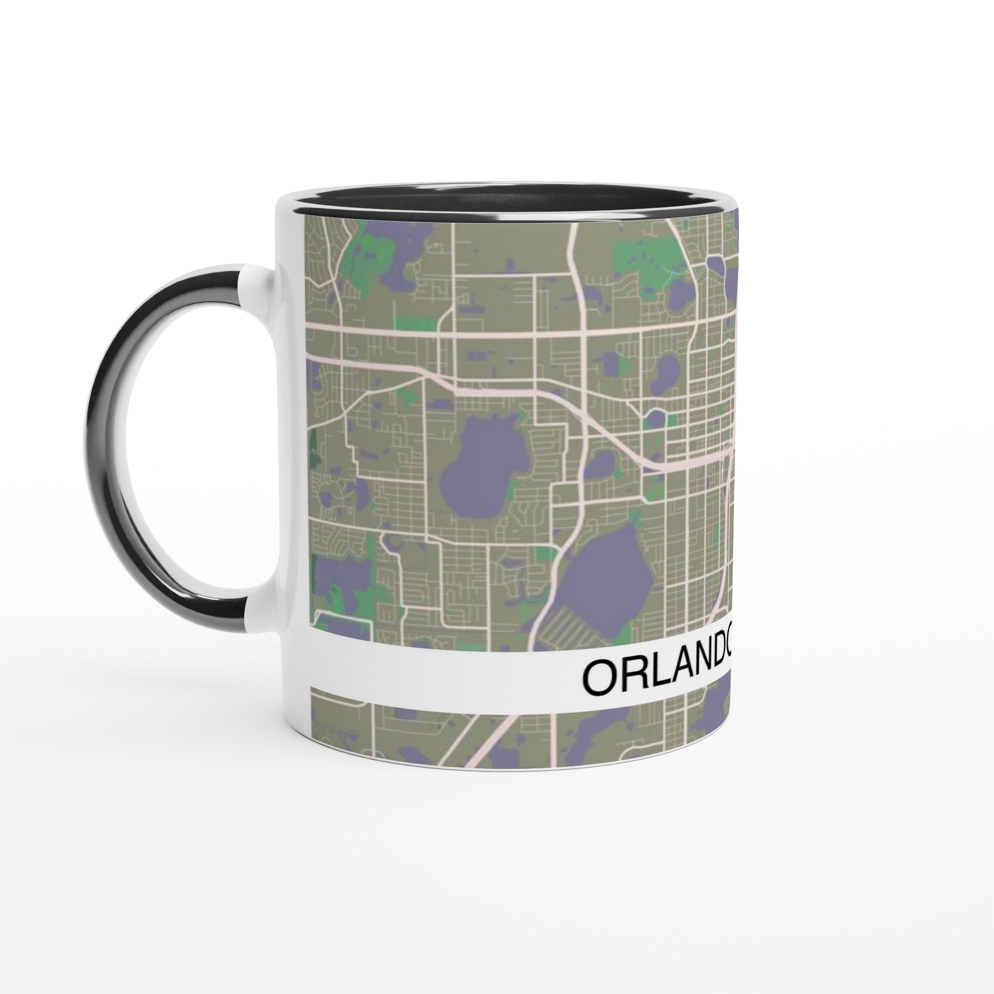 Orlando Modern City Map Mug (11oz) - Ink And Atlas