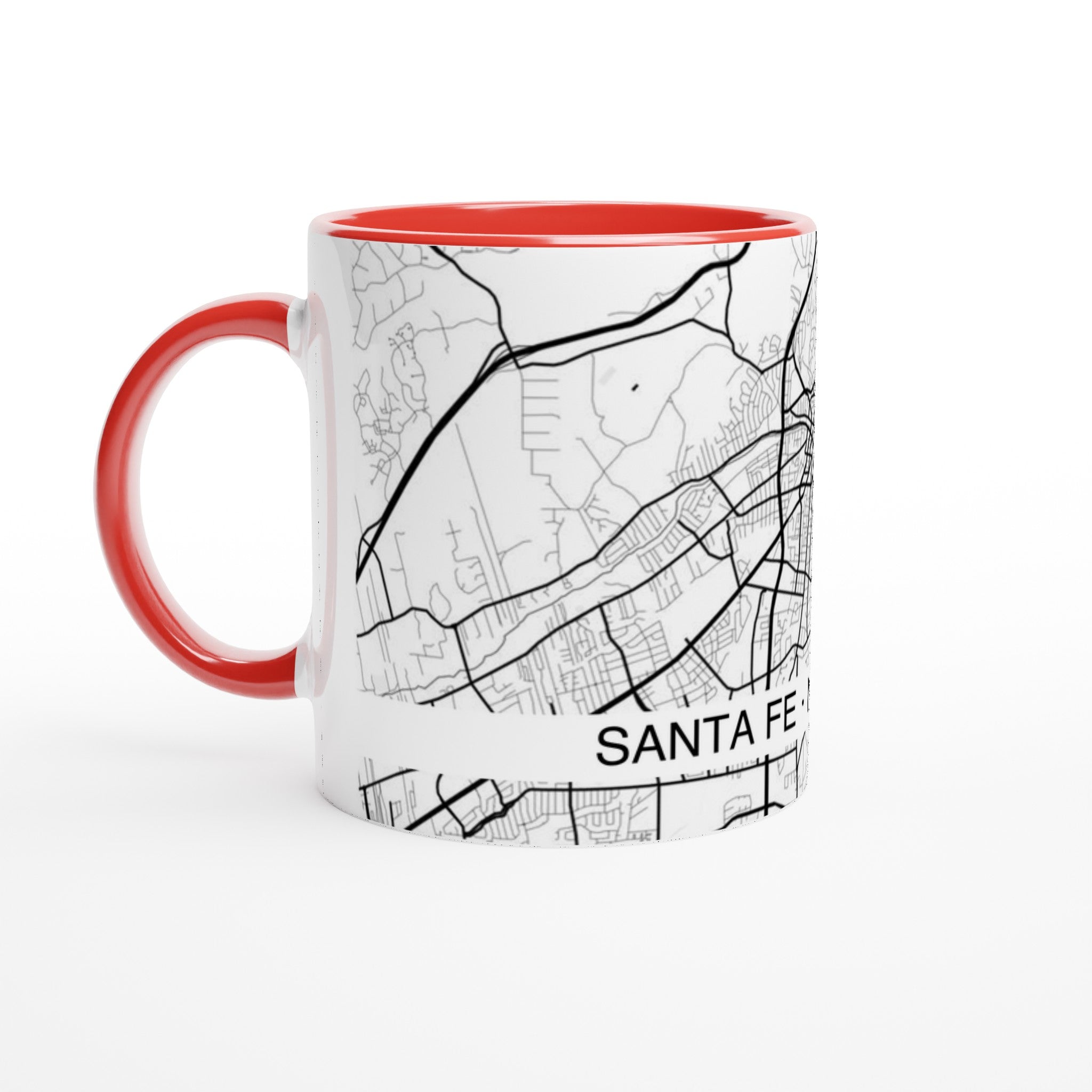 Santa Fe Modern City Map Mug (11oz) - Ink And Atlas