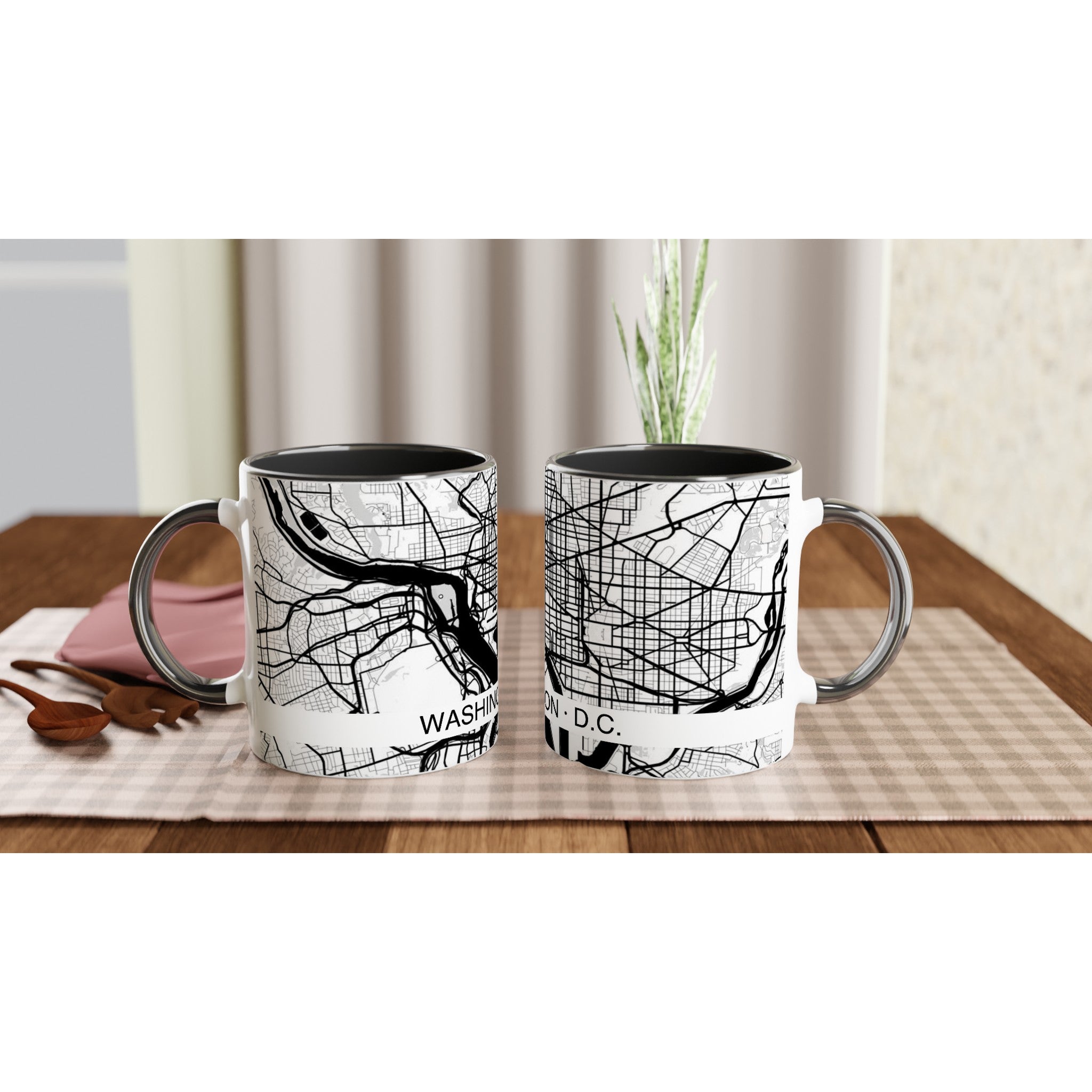 Washington D.C. Modern City Map Mug (11oz) - Ink And Atlas