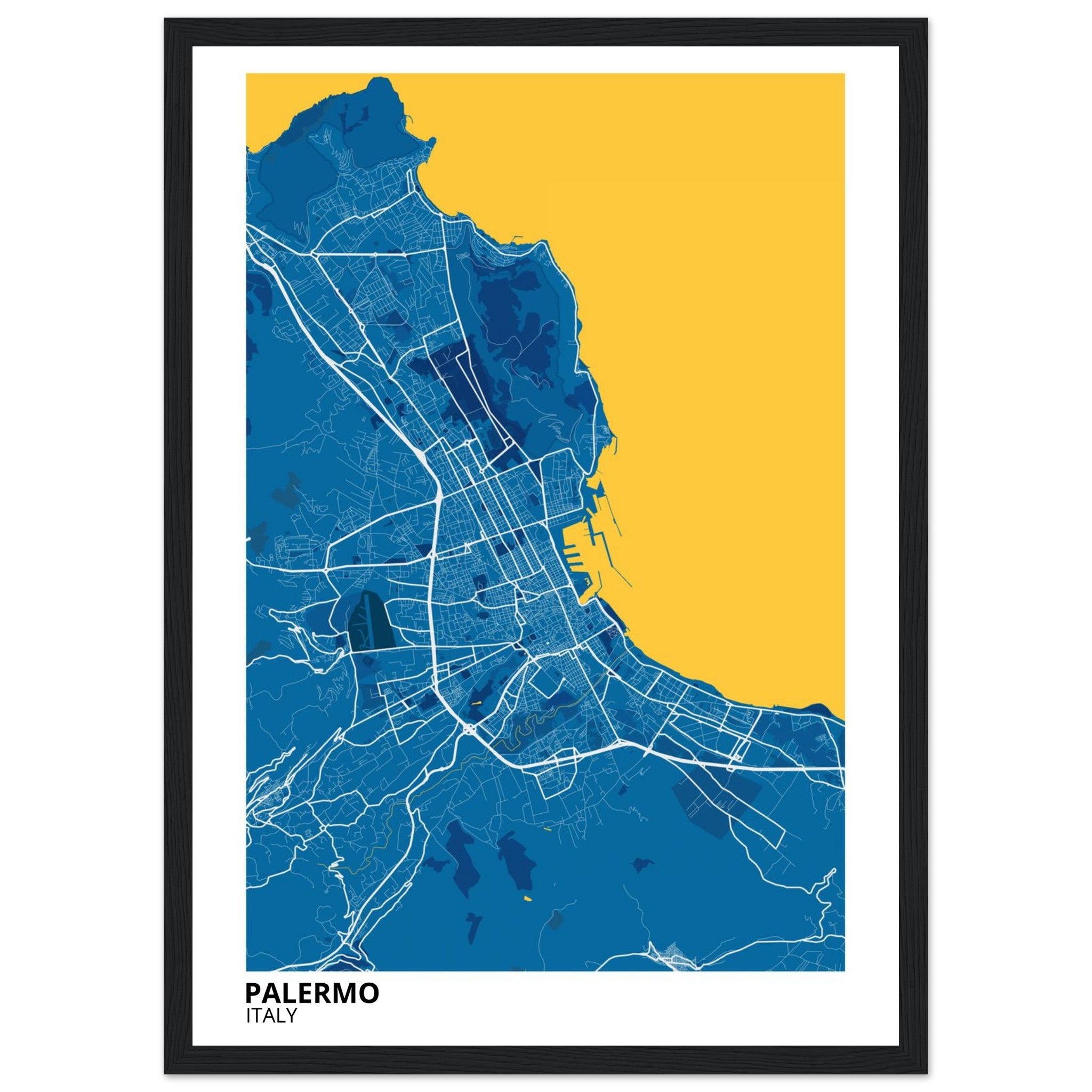 Palermo Italy City Map Poster | Custom Map Art Print - Ink And Atlas