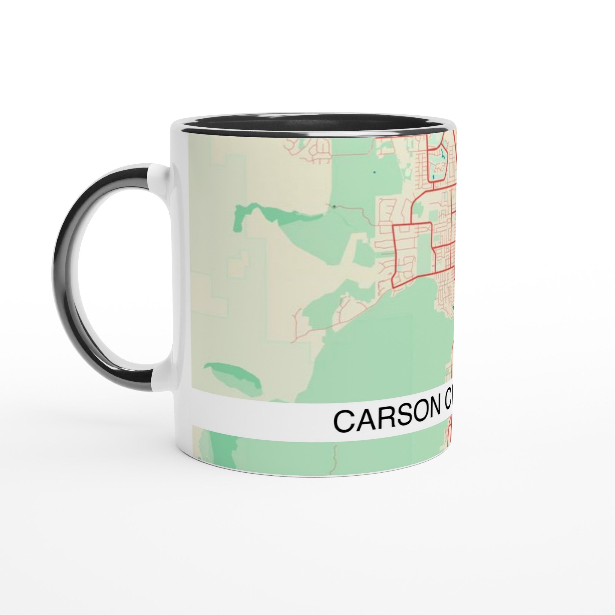 carson city modern city map mug 11oz