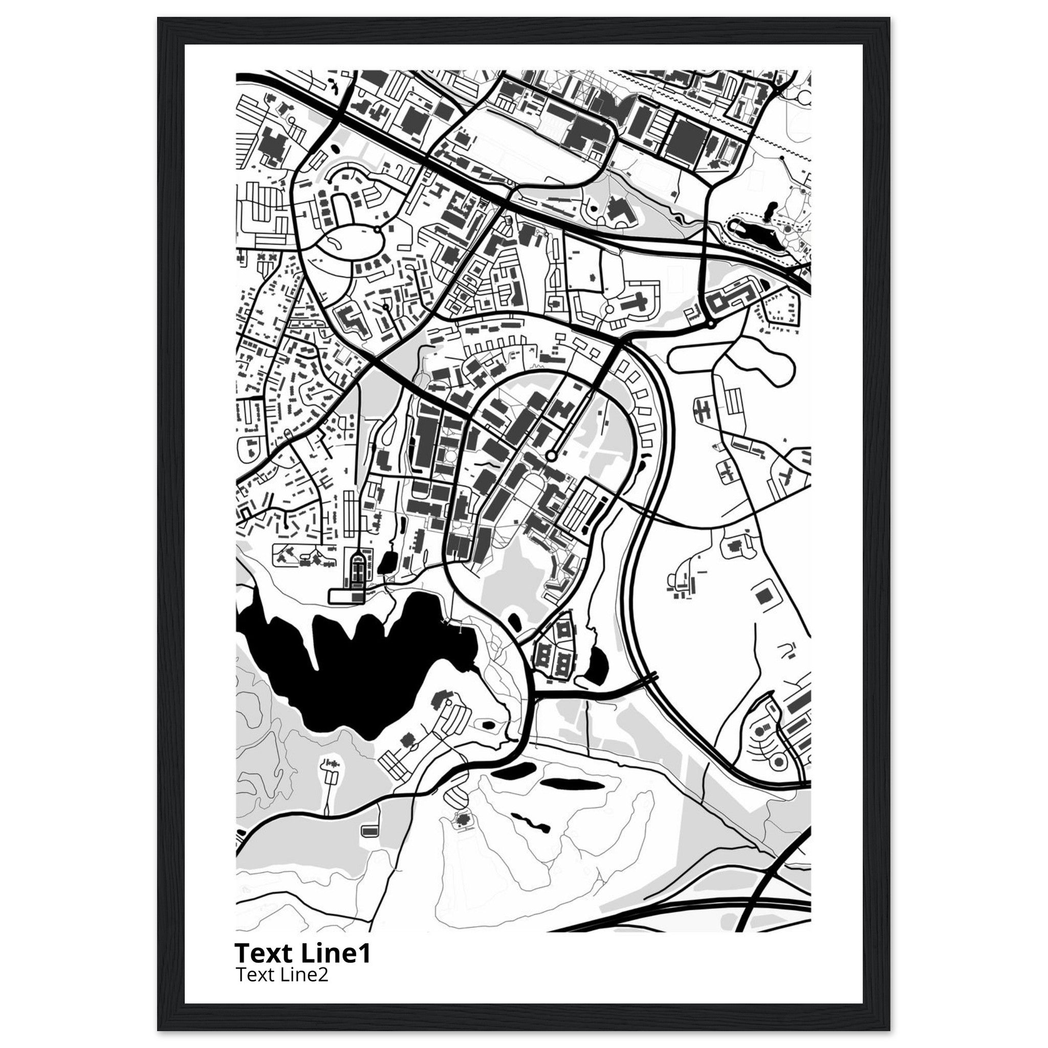 North Carolina State University Raleigh Campus Map Poster | Alumni Gift - Ink And Atlas