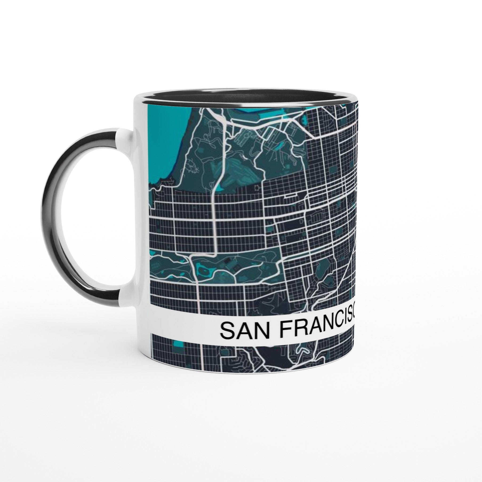 San Francisco Modern City Map Mug (11oz) - Ink And Atlas