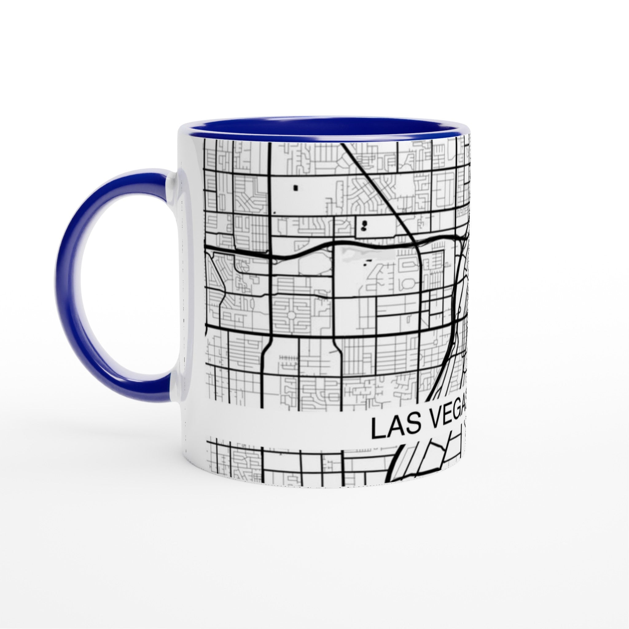 Las Vegas Modern City Map Mug (11oz) - Ink And Atlas