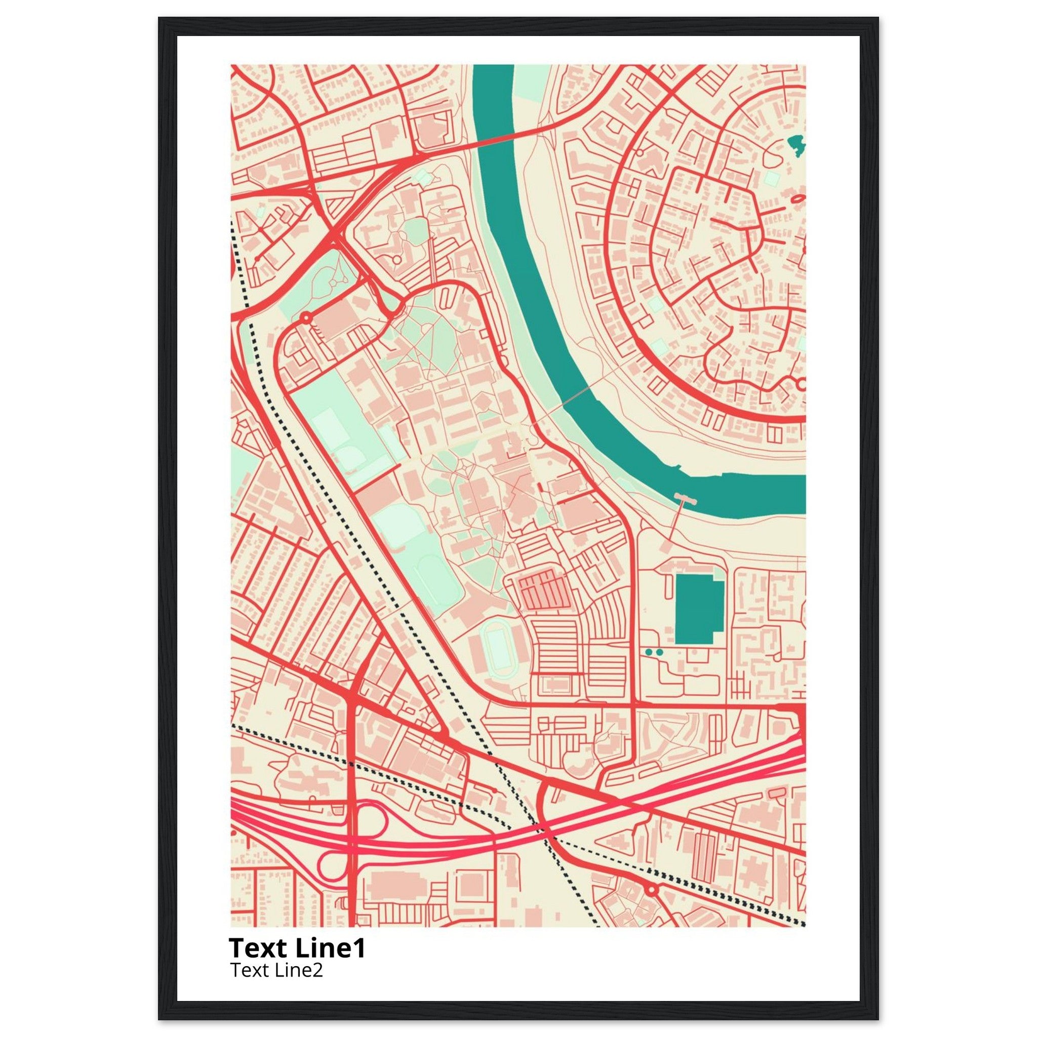 california state university sacramento campus map poster