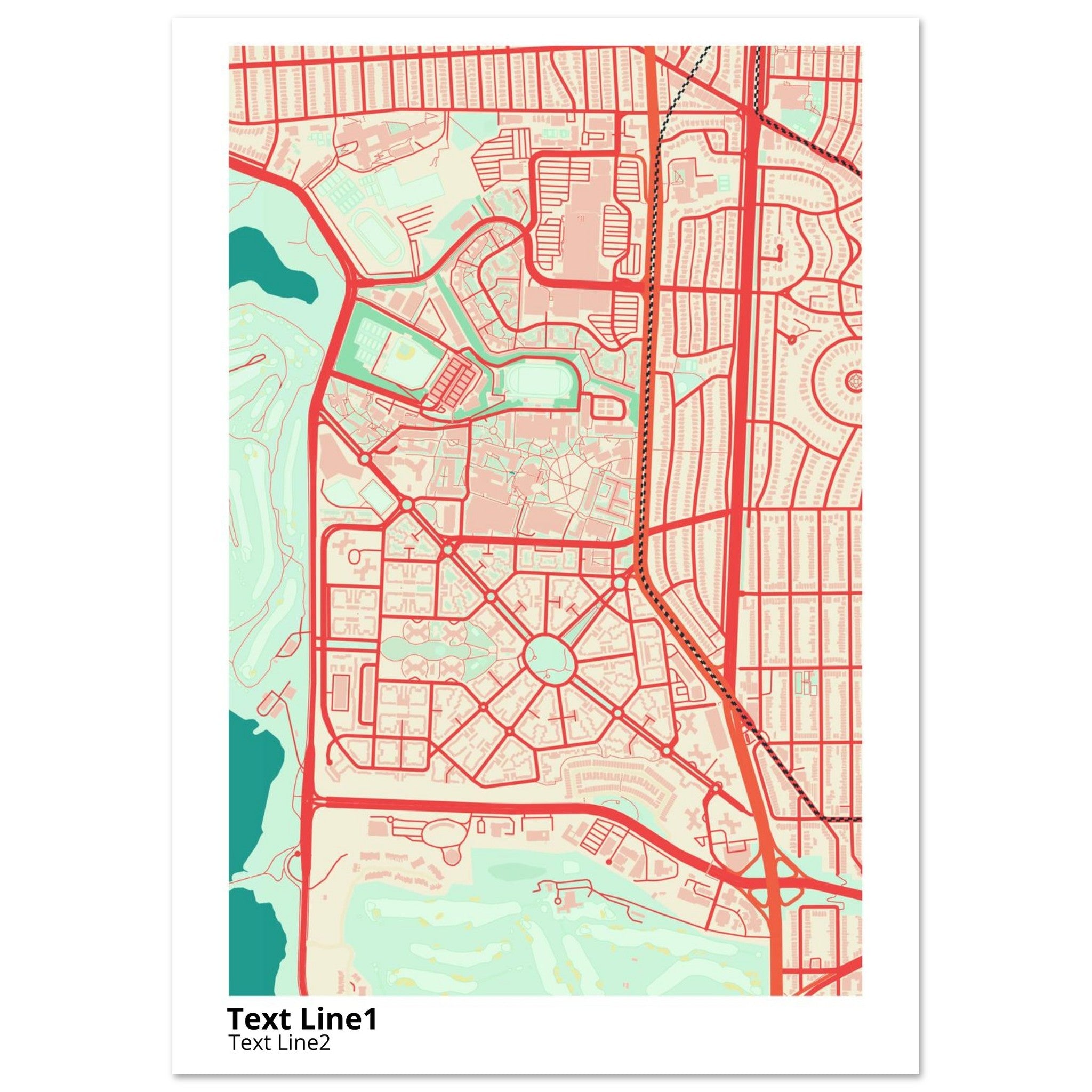 san francisco state university campus map poster