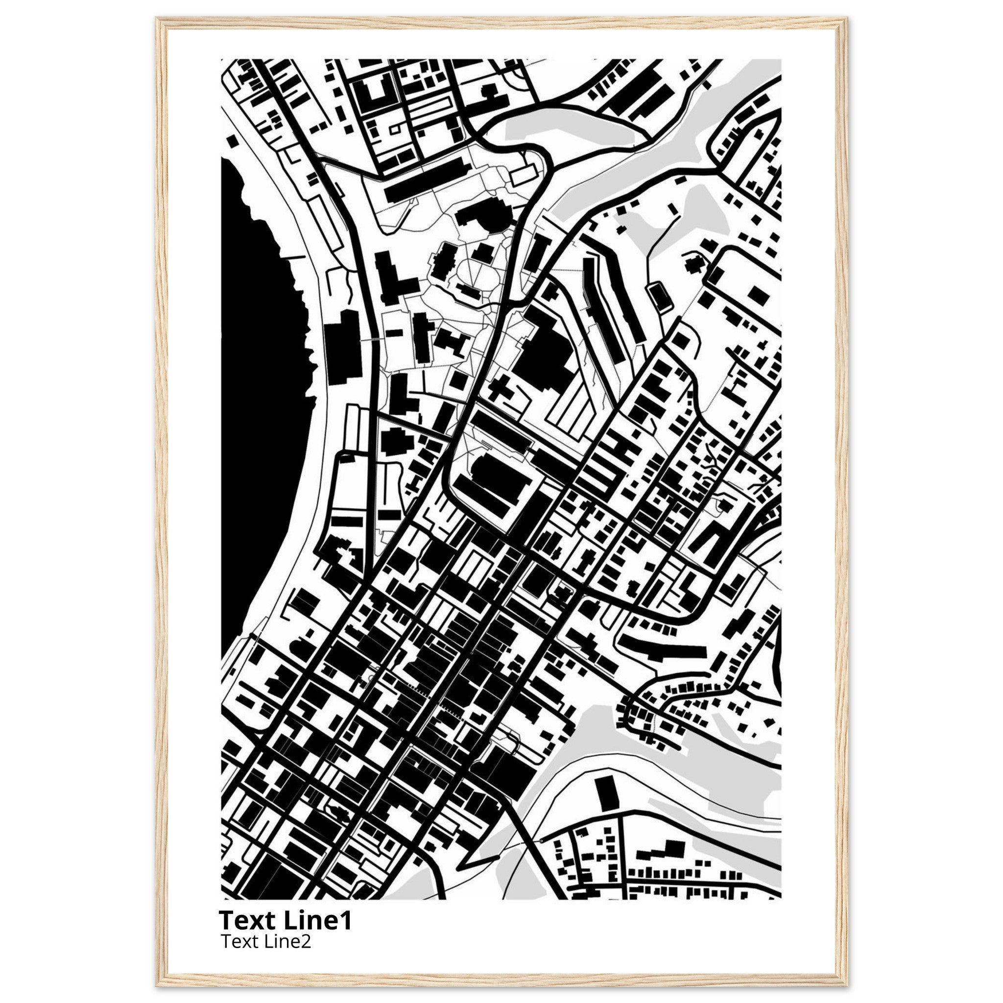 west virginia university campus map poster