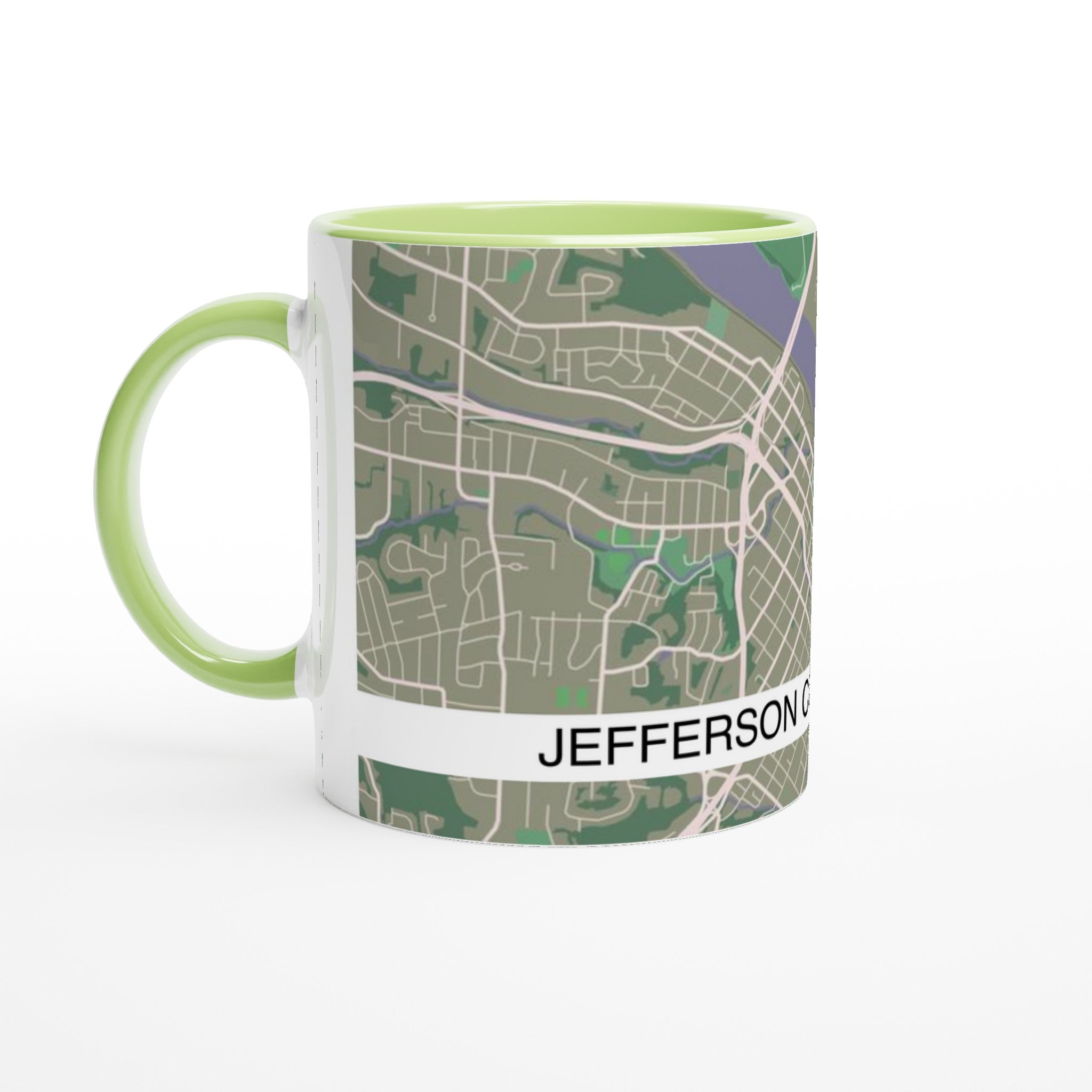 Jefferson City Modern City Map Mug (11oz) - Ink And Atlas
