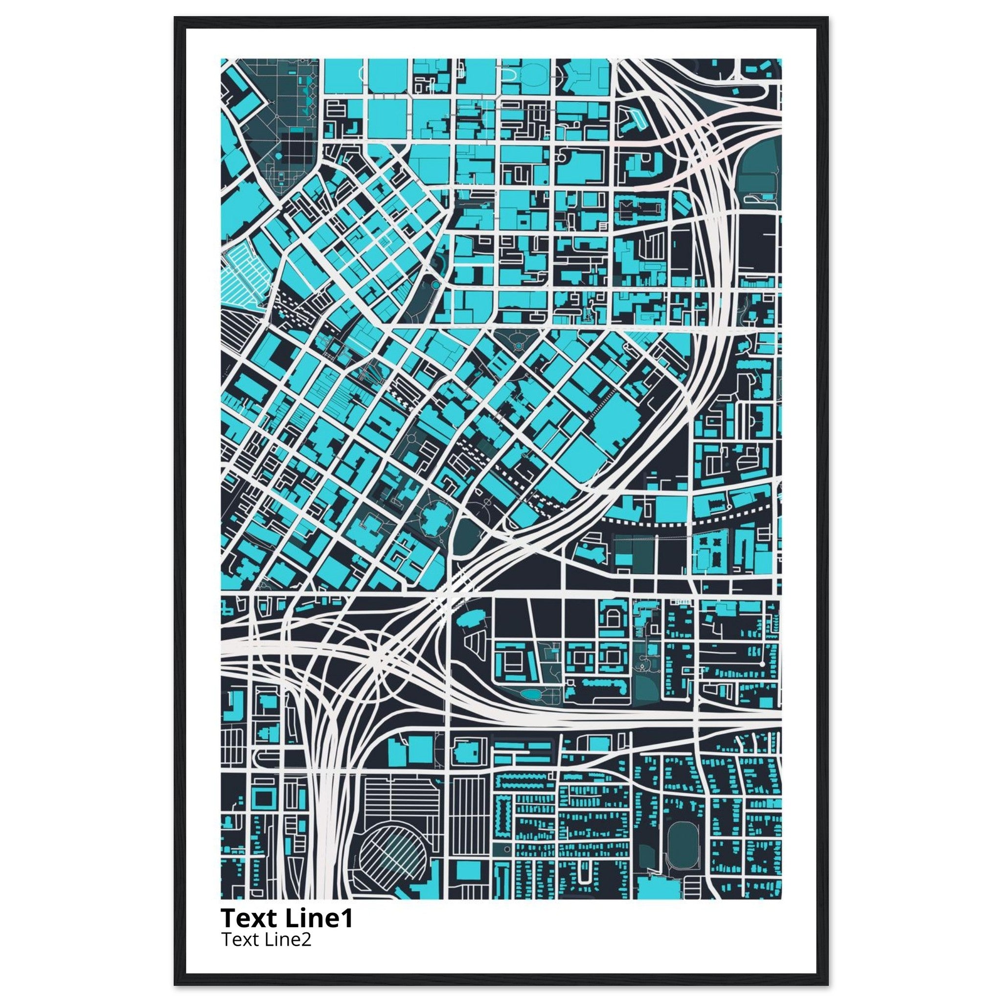 georgia state university campus map poster