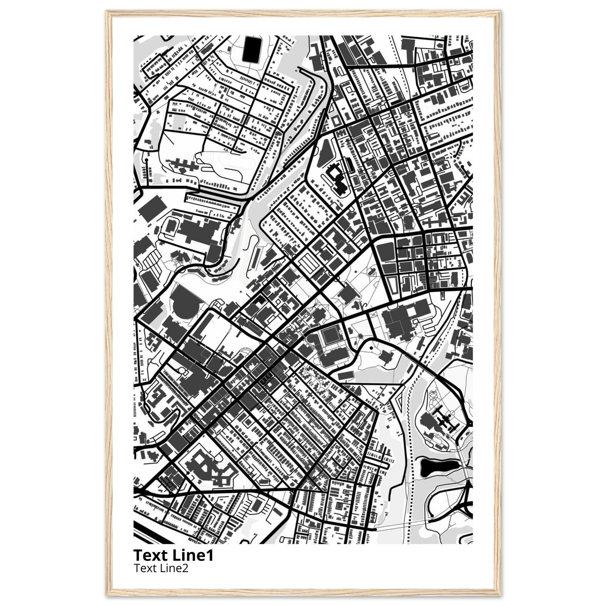 University of Pittsburgh Pennsylvania Campus Map Poster | Alumni Gift - Ink And Atlas