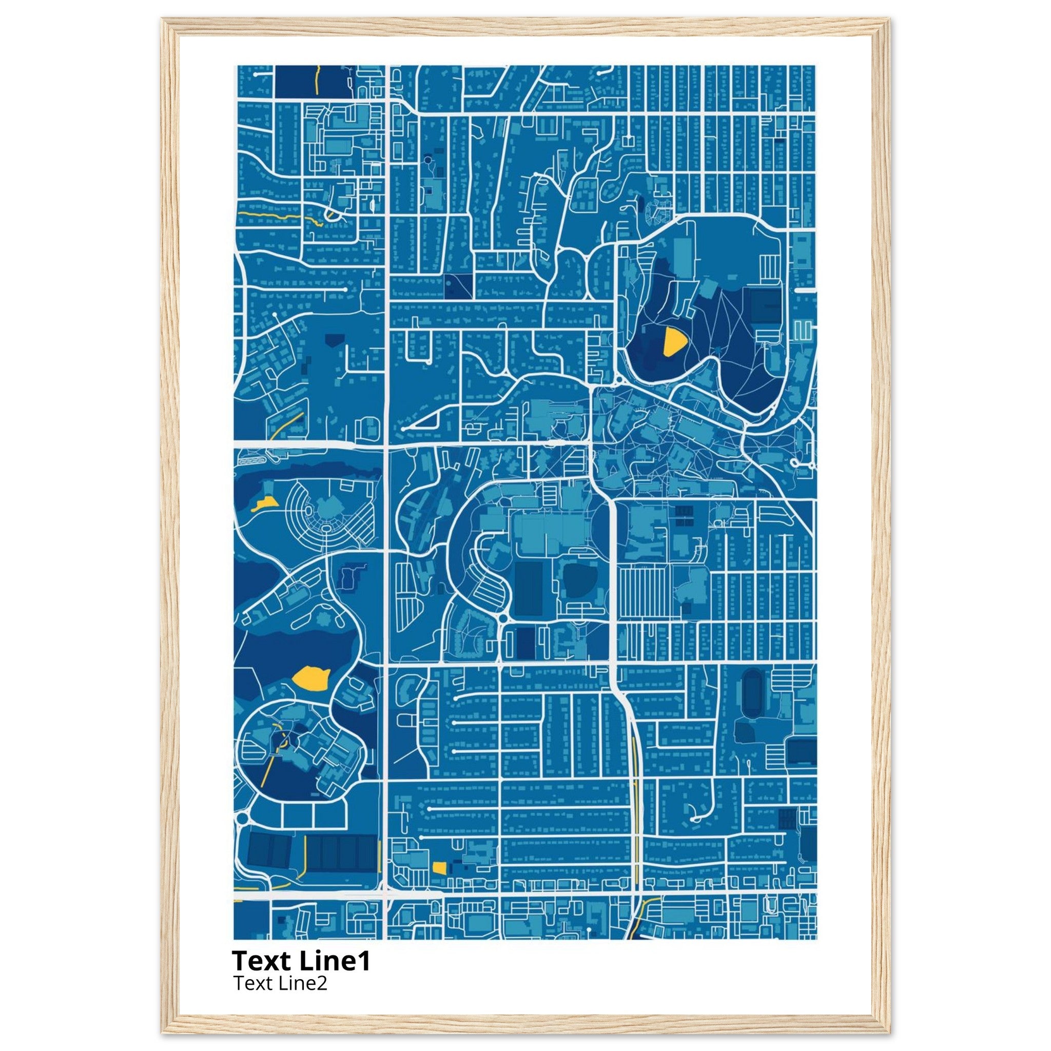 university of kansas campus map poster