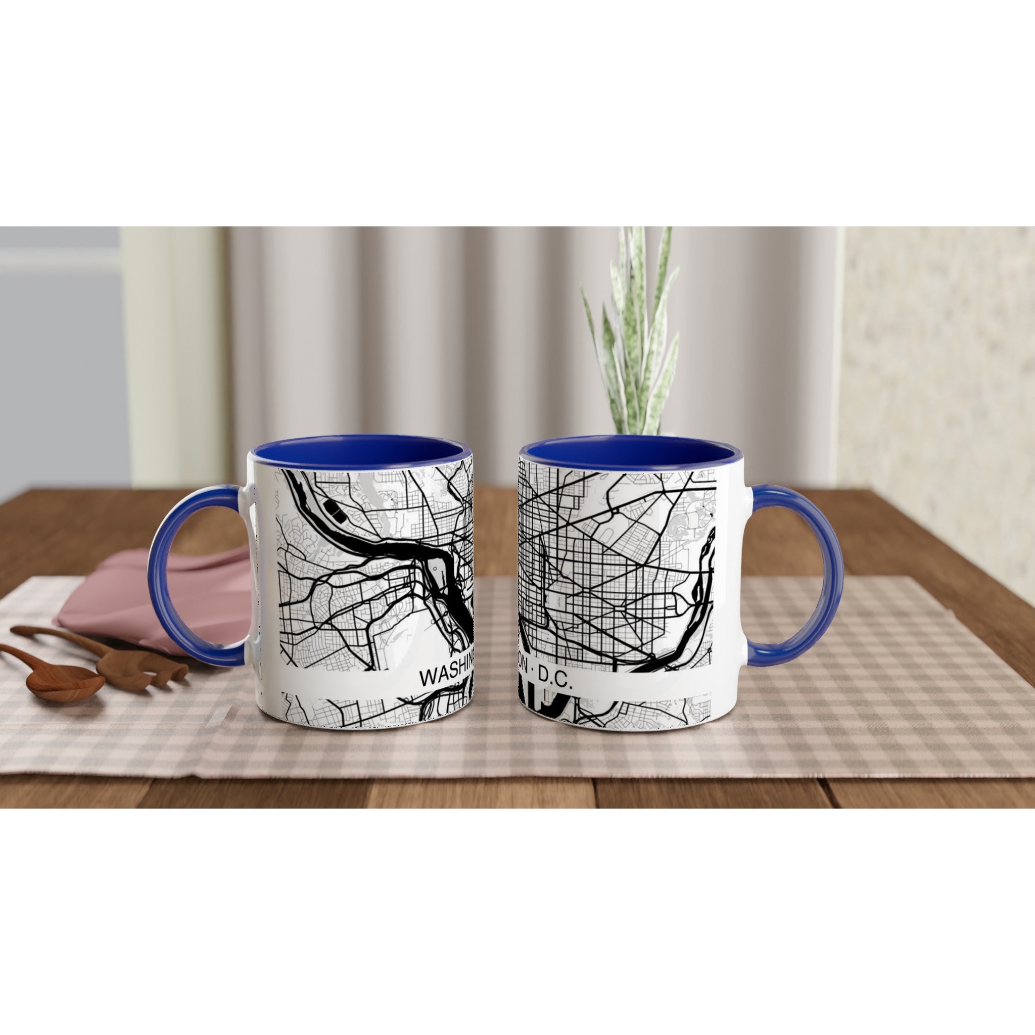 Washington D.C. Modern City Map Mug (11oz) - Ink And Atlas