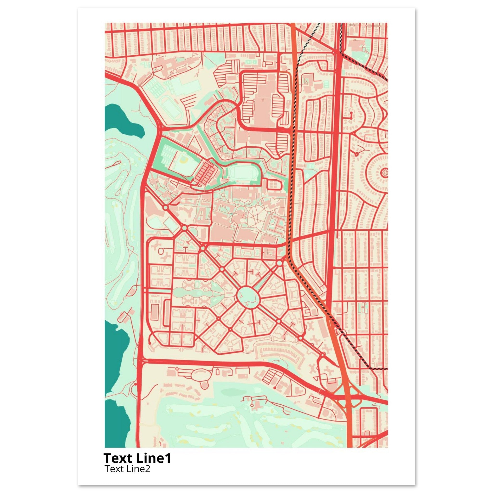 san francisco state university campus map poster