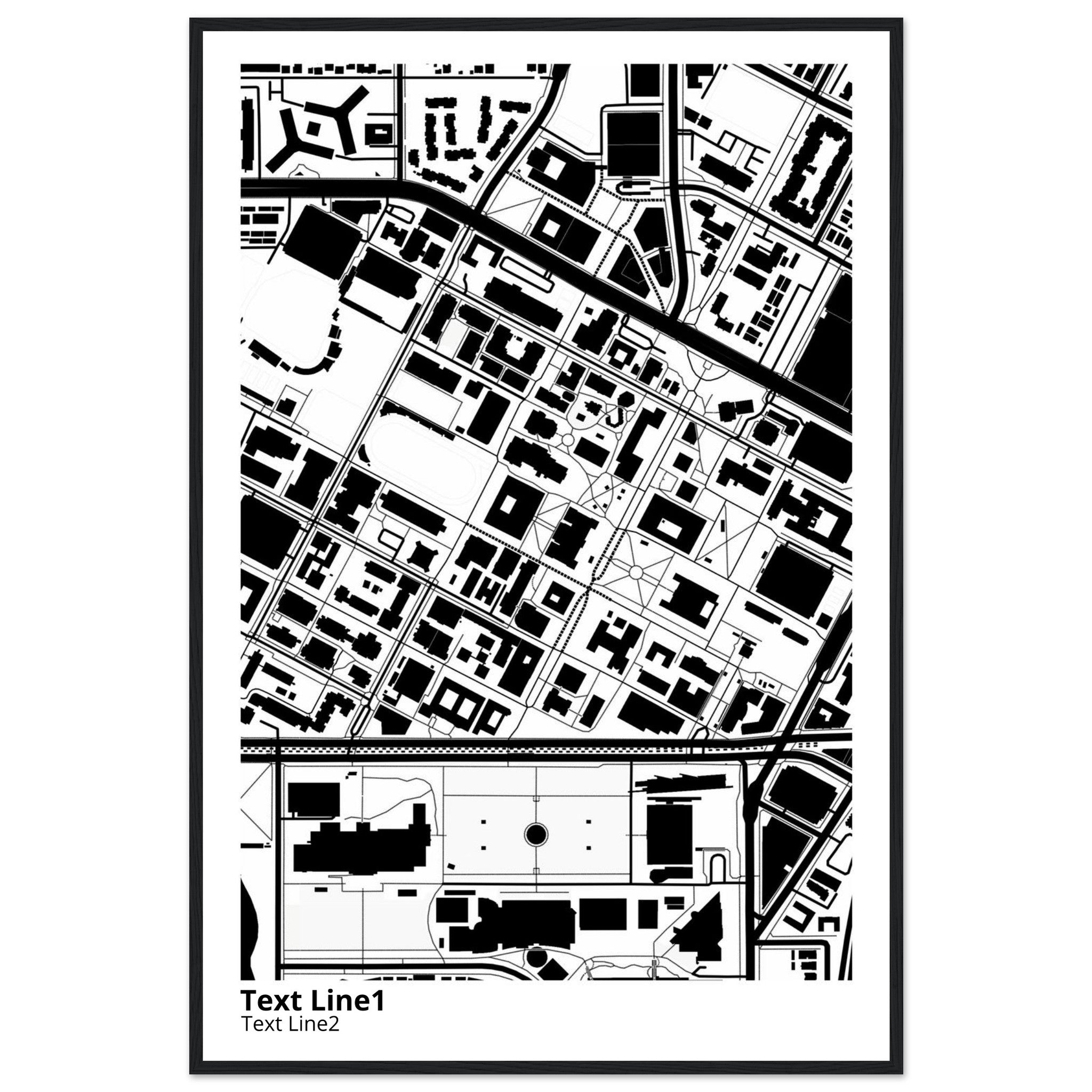 university of southern california campus map poster