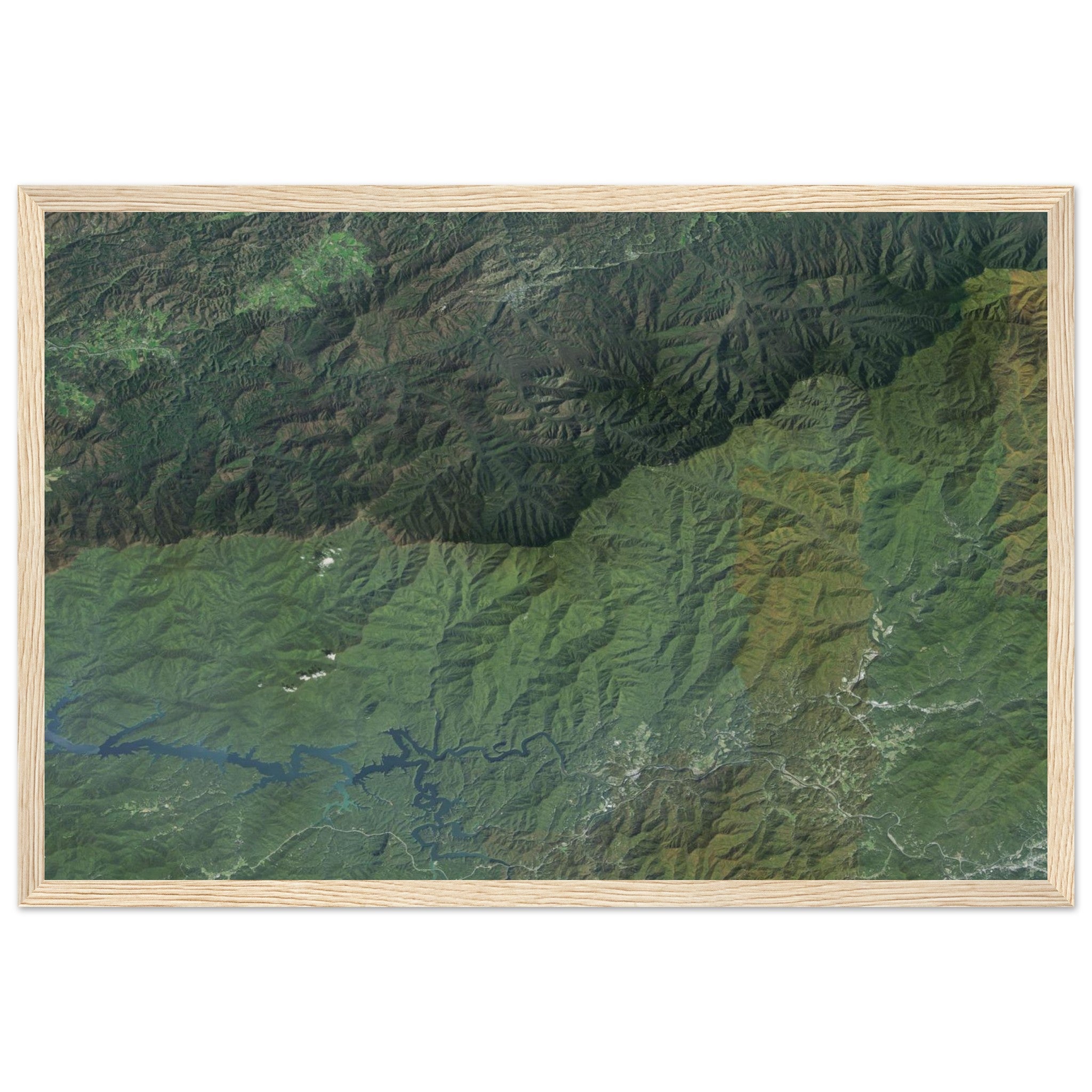 Great Smoky Mountains National Park Natural Earth Print - Ink And Atlas