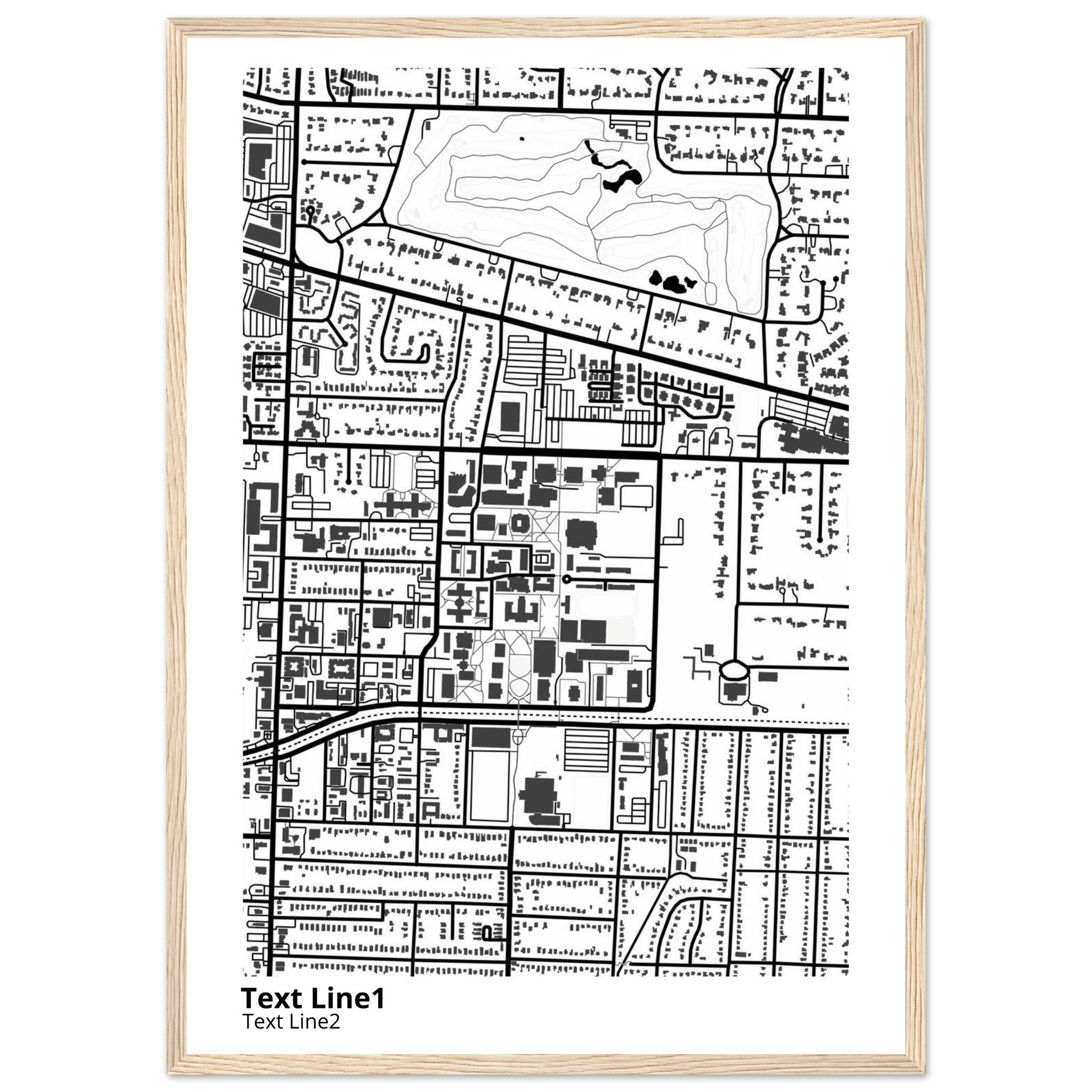 University of Memphis Tennessee Campus Map Poster | Graduation Gift - Ink And Atlas
