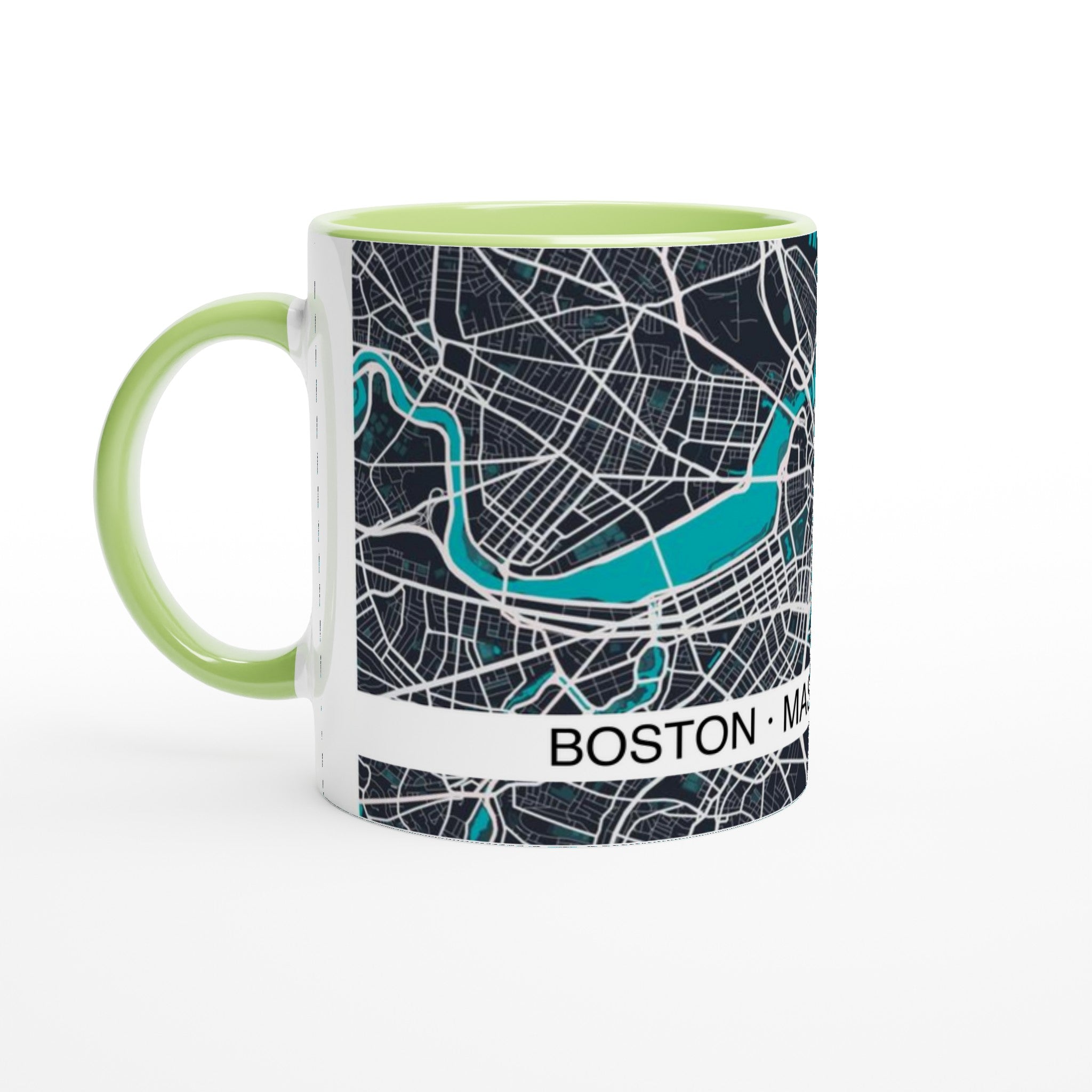 Boston Modern City Map Mug (11oz) - Ink And Atlas