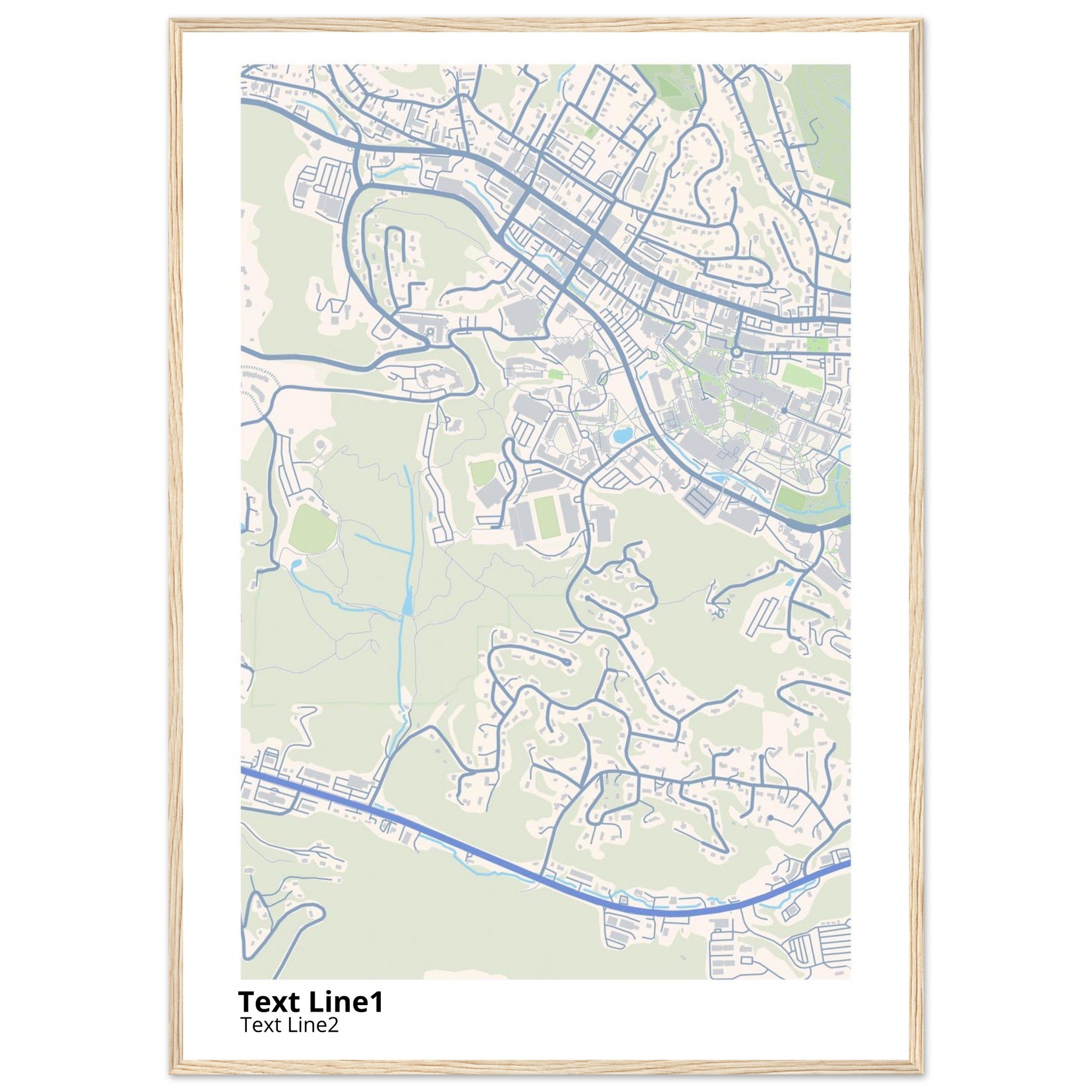 Appalachian State University NC Campus Map Poster | Graduation Gift - Ink And Atlas