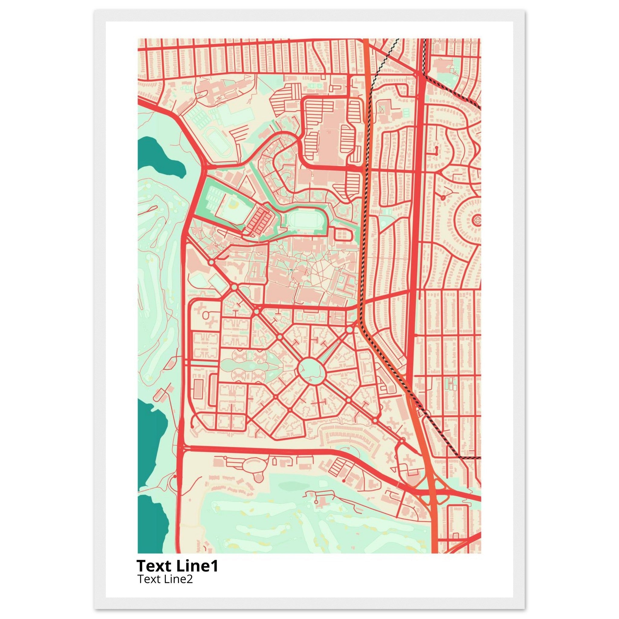 san francisco state university campus map poster