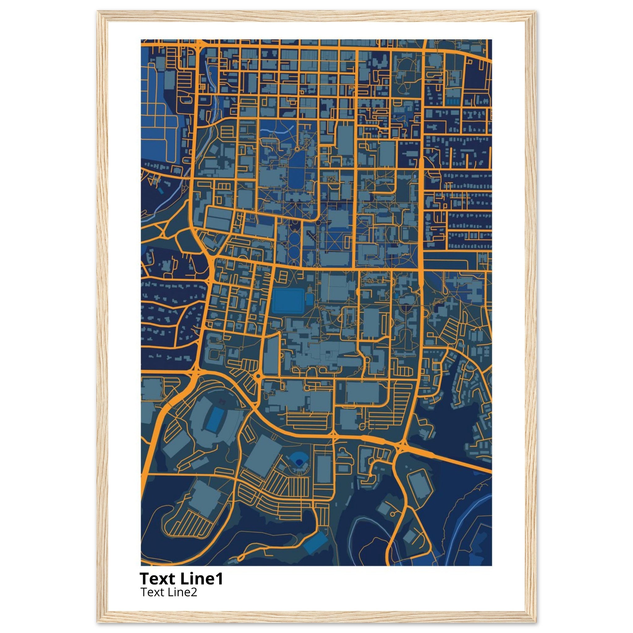 university of missouri columbia campus map poster