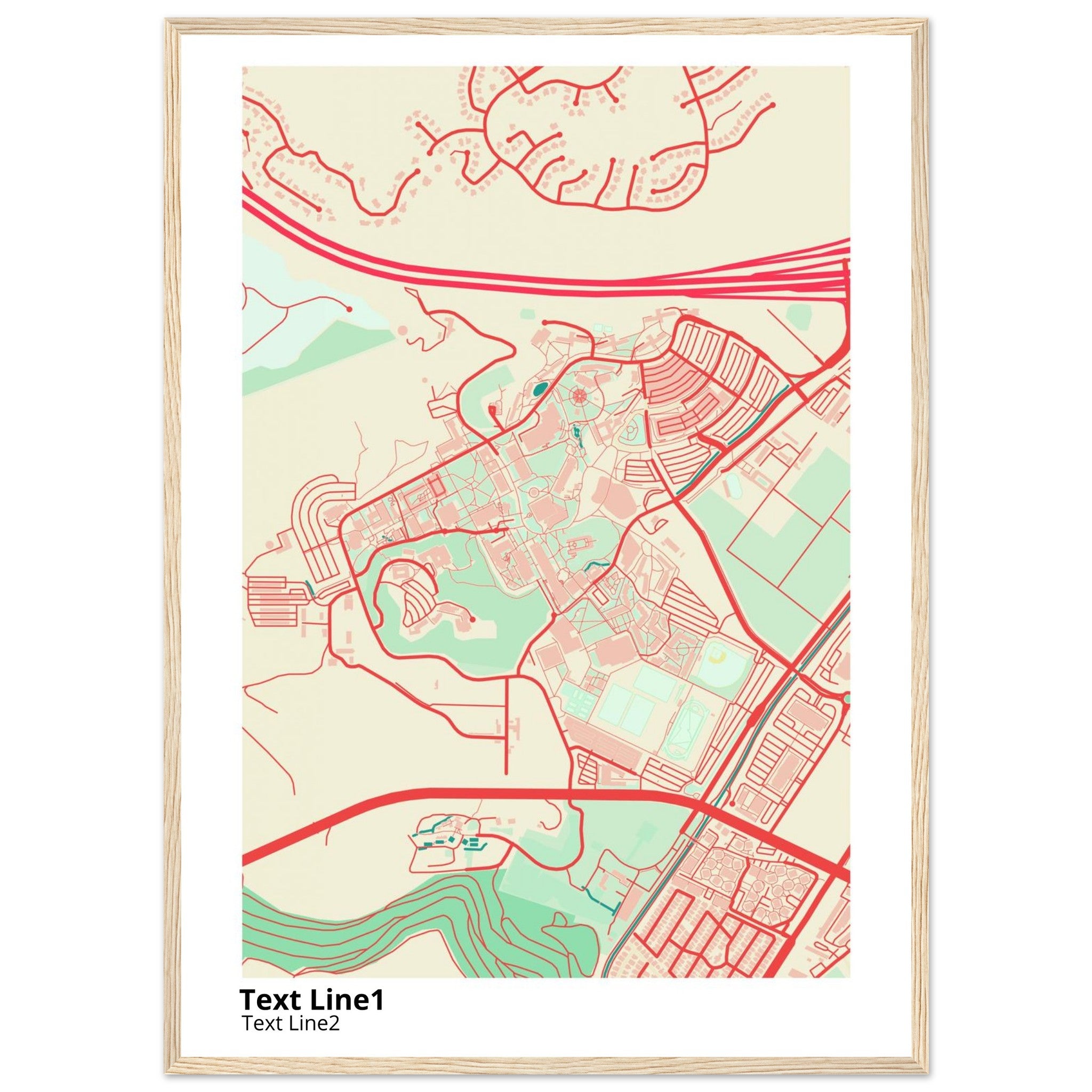 california state polytechnic university campus map poster