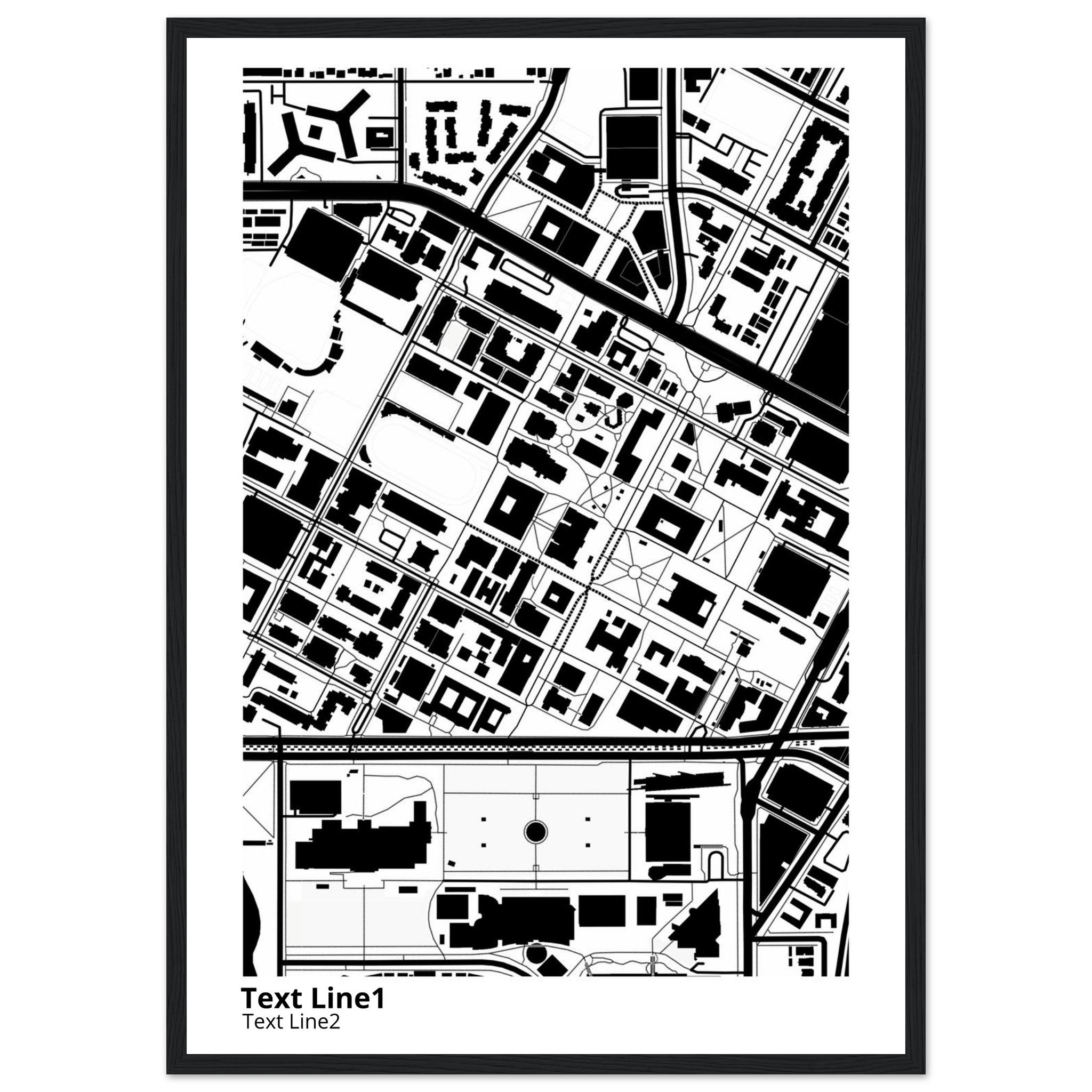 university of southern california campus map poster