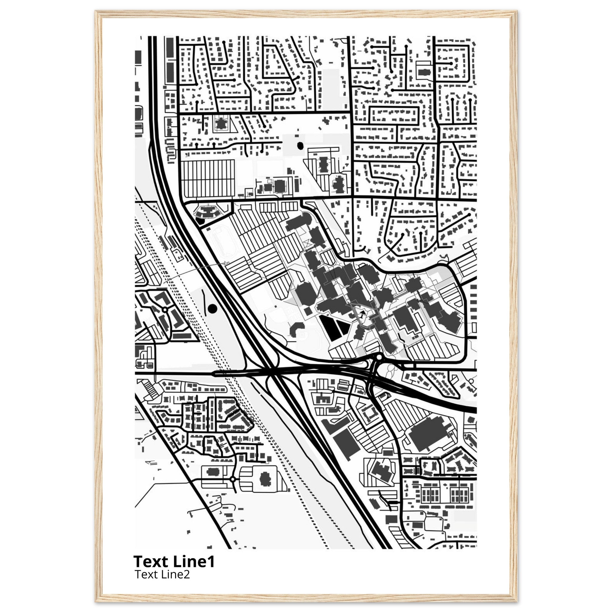 Utah Valley University Campus Map Poster | Graduation Gift - Ink And Atlas