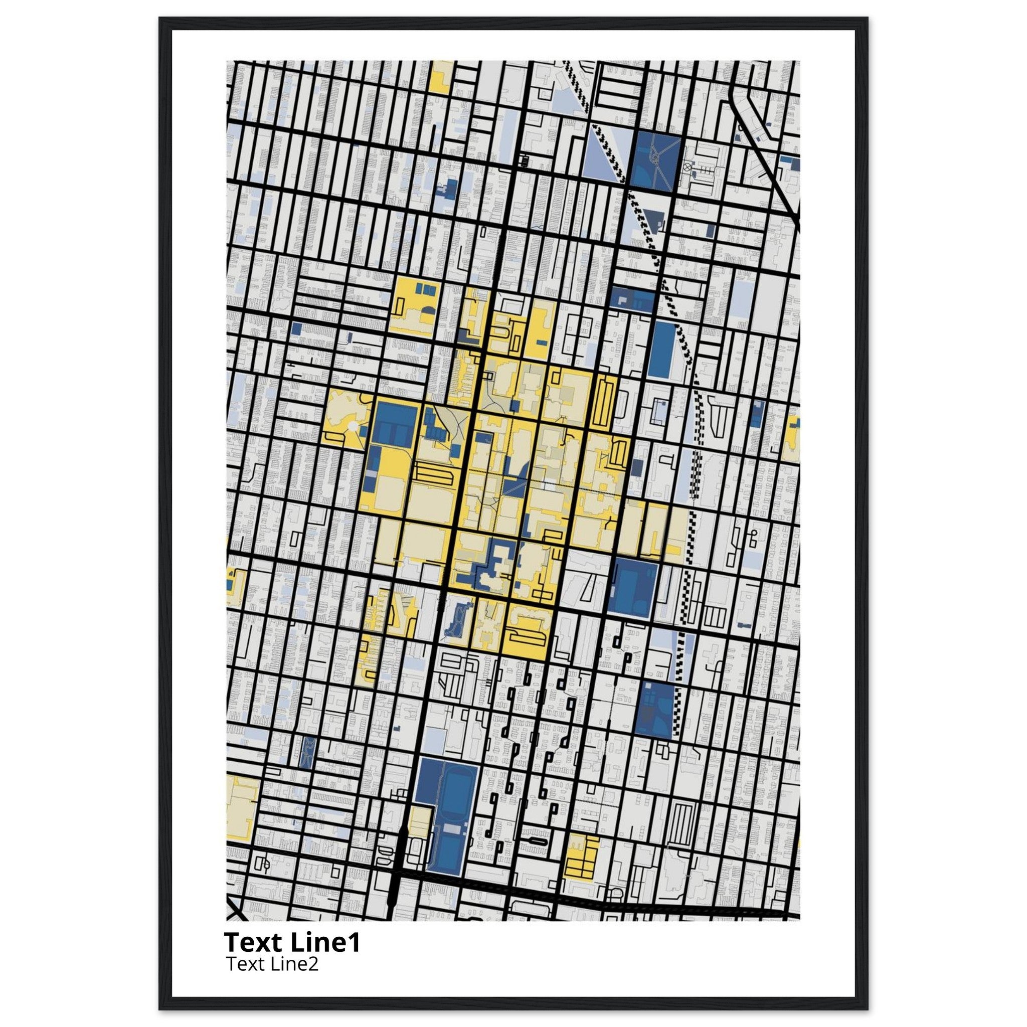 Temple University Pennsylvania Campus Map Poster | Graduation Gift - Ink And Atlas