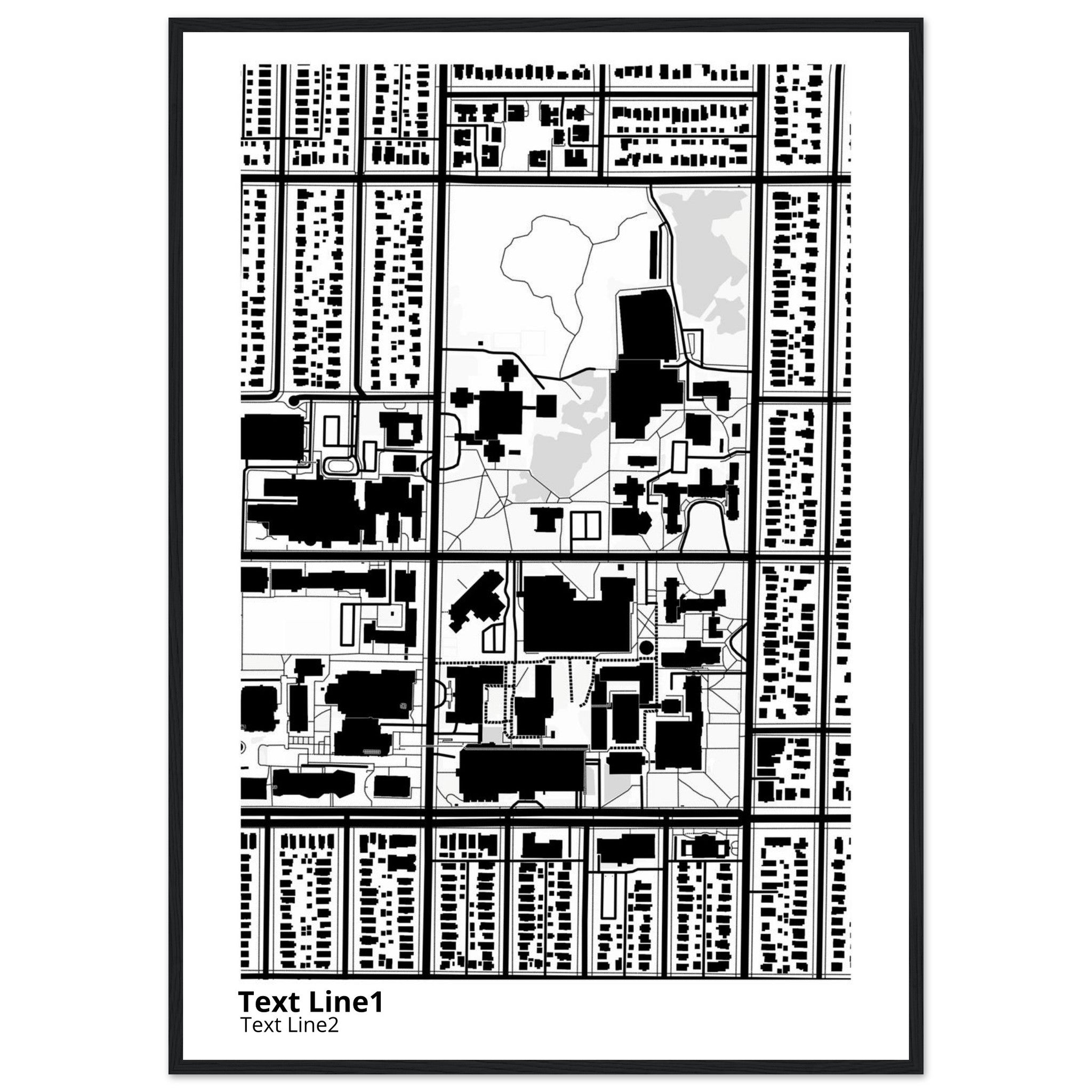 University of Wisconsin (Milwaukee) Campus Map Poster | Alumni Gift - Ink And Atlas