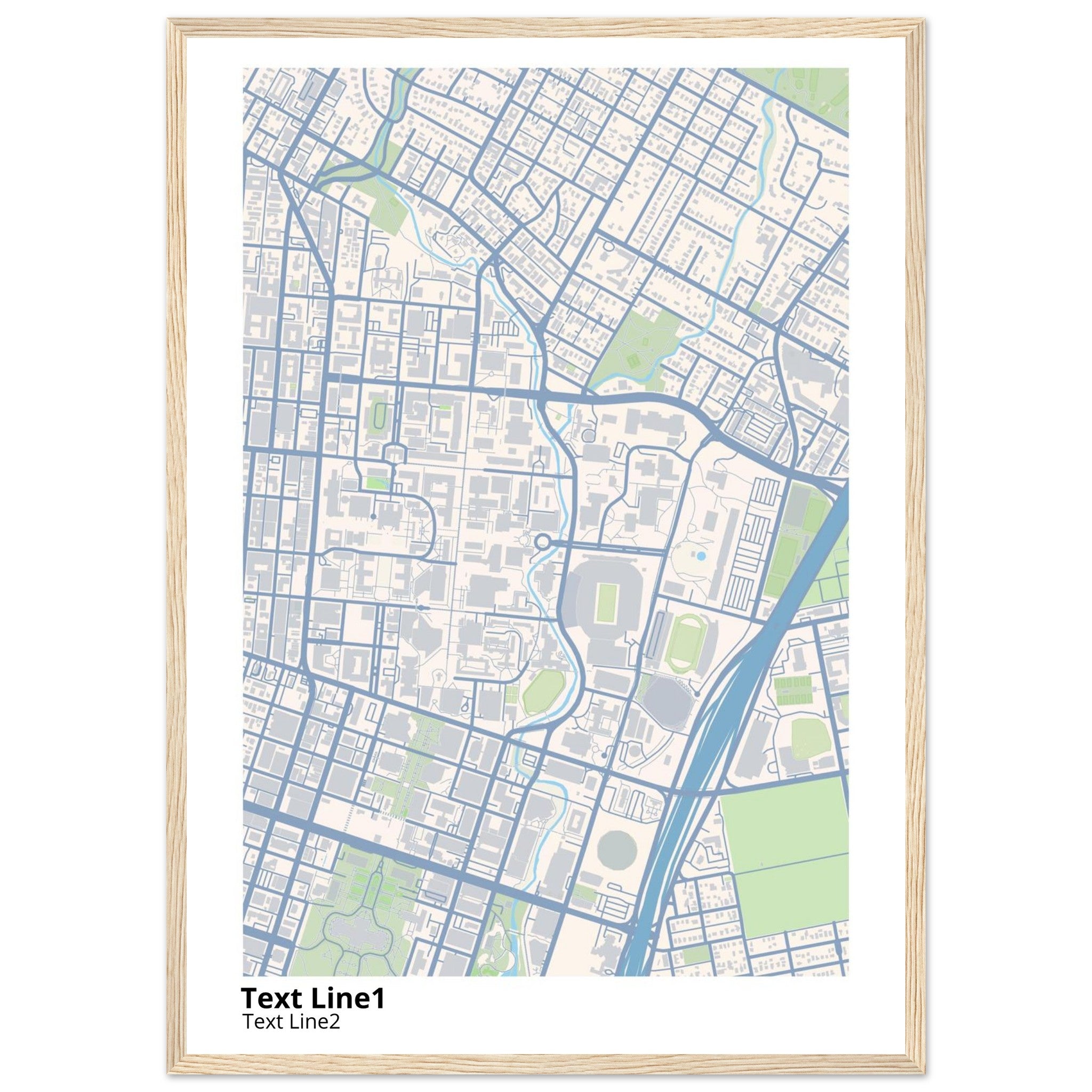 University of Texas at Austin Campus Map Poster | Graduation Gift - Ink And Atlas