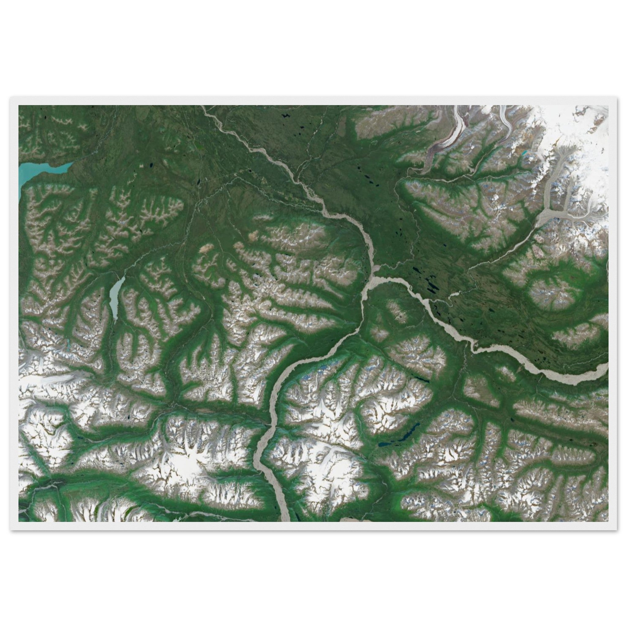 Wrangell–St. Elias National Park Natural Earth Print - Ink And Atlas