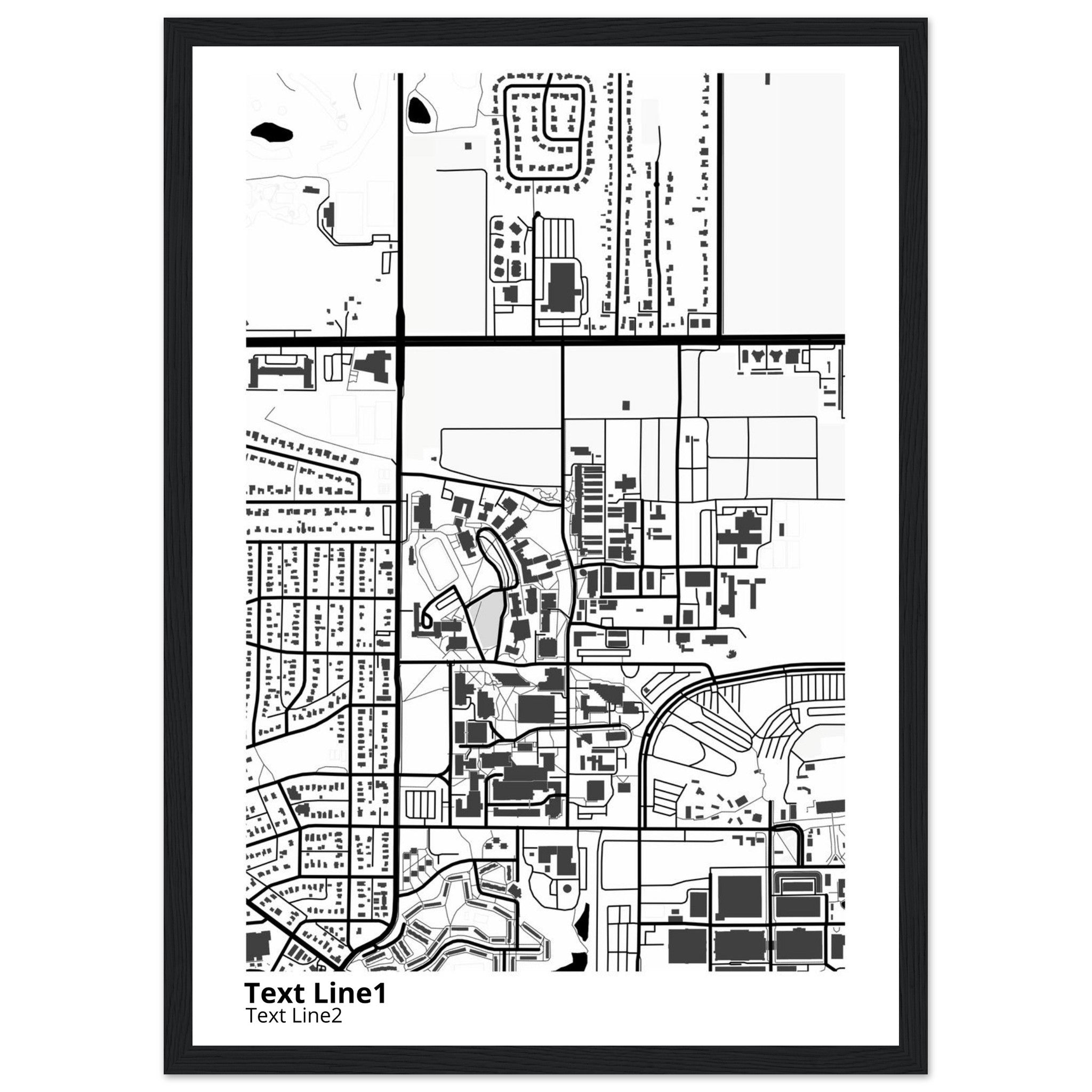 university of minnesota twin cities campus map poster