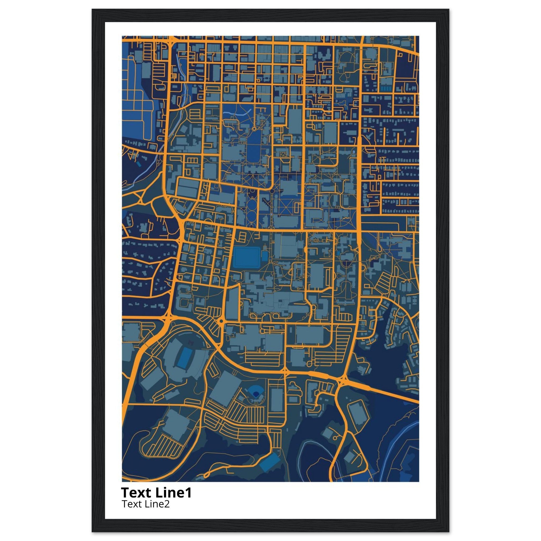 university of missouri columbia campus map poster